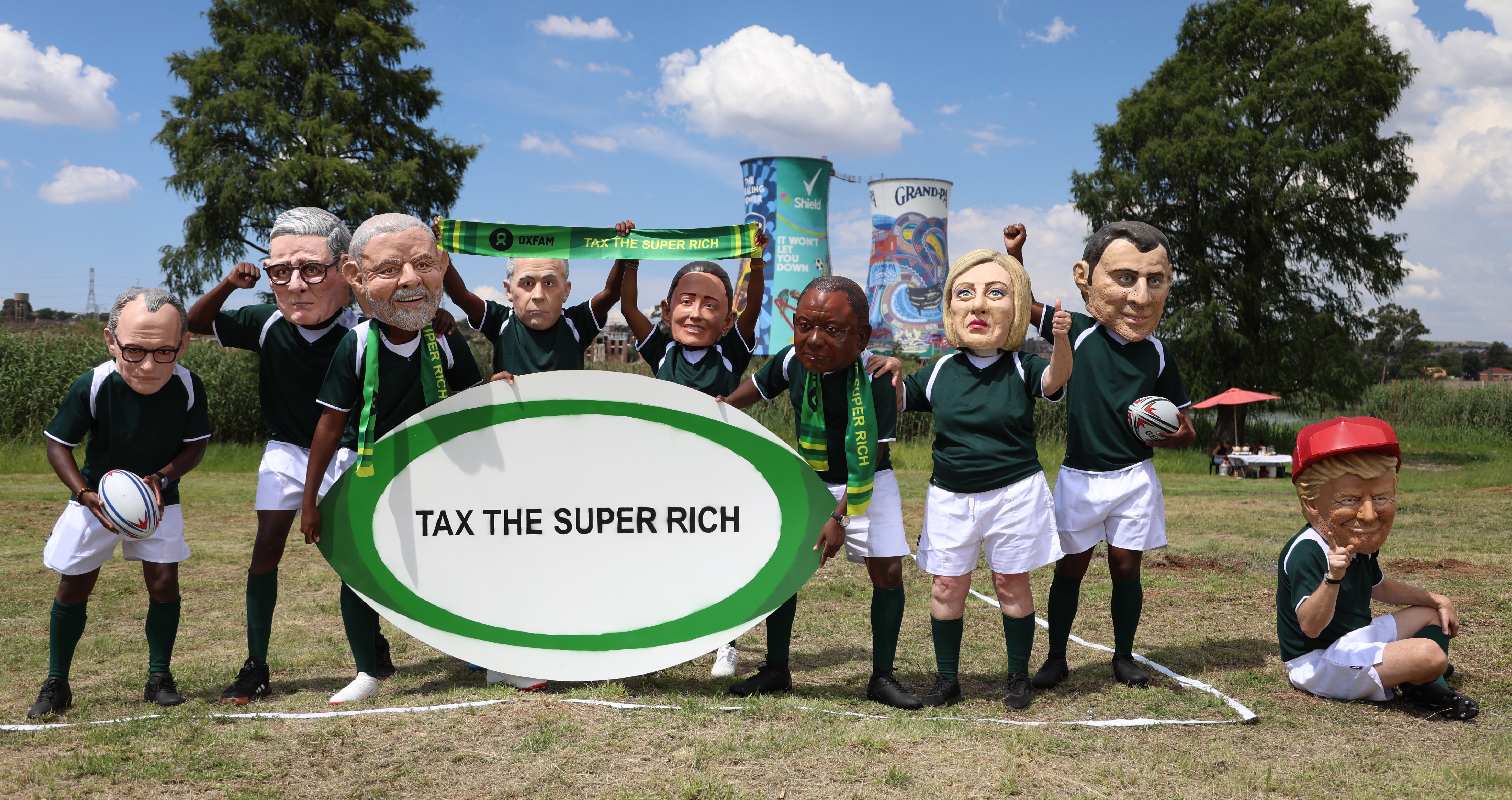 ‘Trump’ throws a tantrum in Soweto  