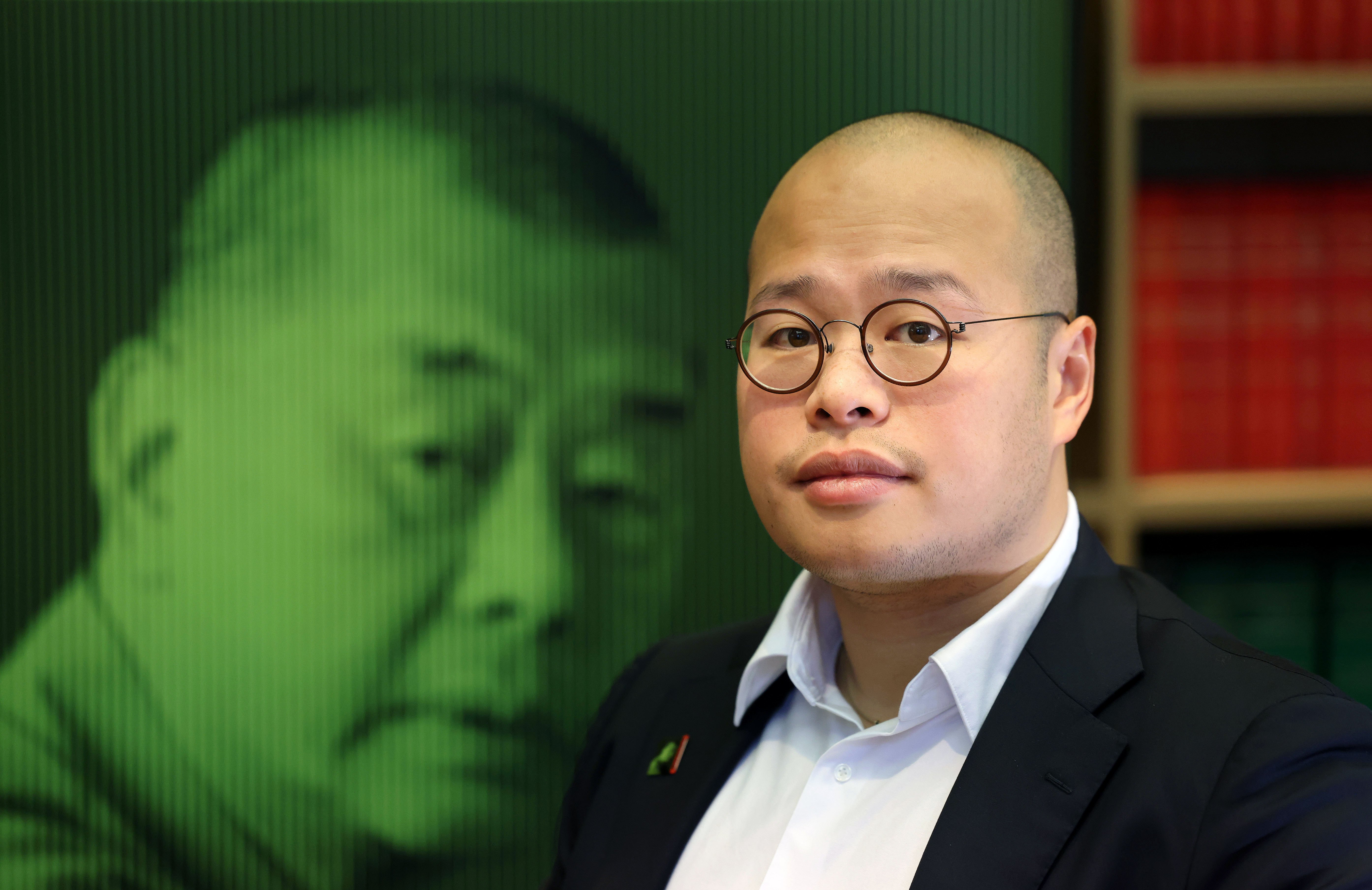 Sebastian Lai, son of pro-democracy Hong Kong tycoon Jimmy Lai, following a press conference in London, Britain, 15 December 2025. Pro-democracy Hong Kong tycoon Jimmy Lai, 78, has been found guilty of sedition and colluding with foreign forces at a court in Hong Kong. Lai has pleaded not guilty to the charges.  EPA/ANDY RAIN