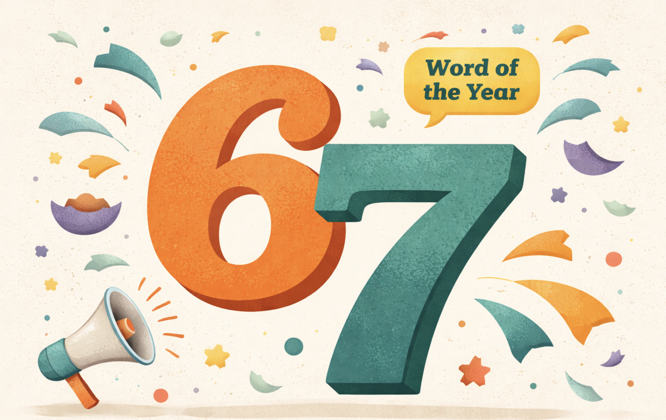 Rage Bait. Slop. 67 are 2025 Words of the Year. (Illustrative image: Nano Banana/ Gemini)