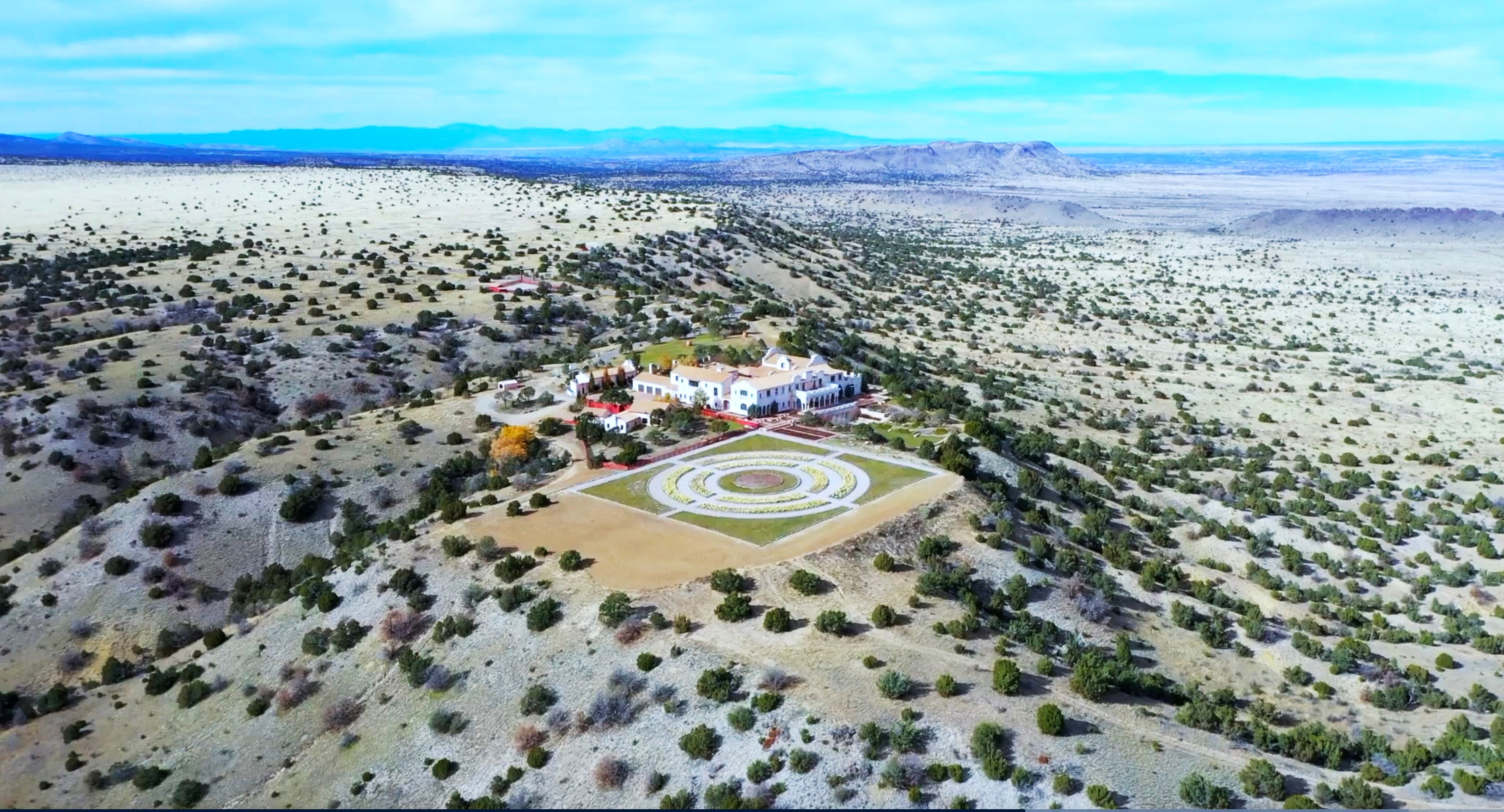 Jeffrey Epstein’s sumputous and vast Zorro Ranch. (Photo: Supplied)