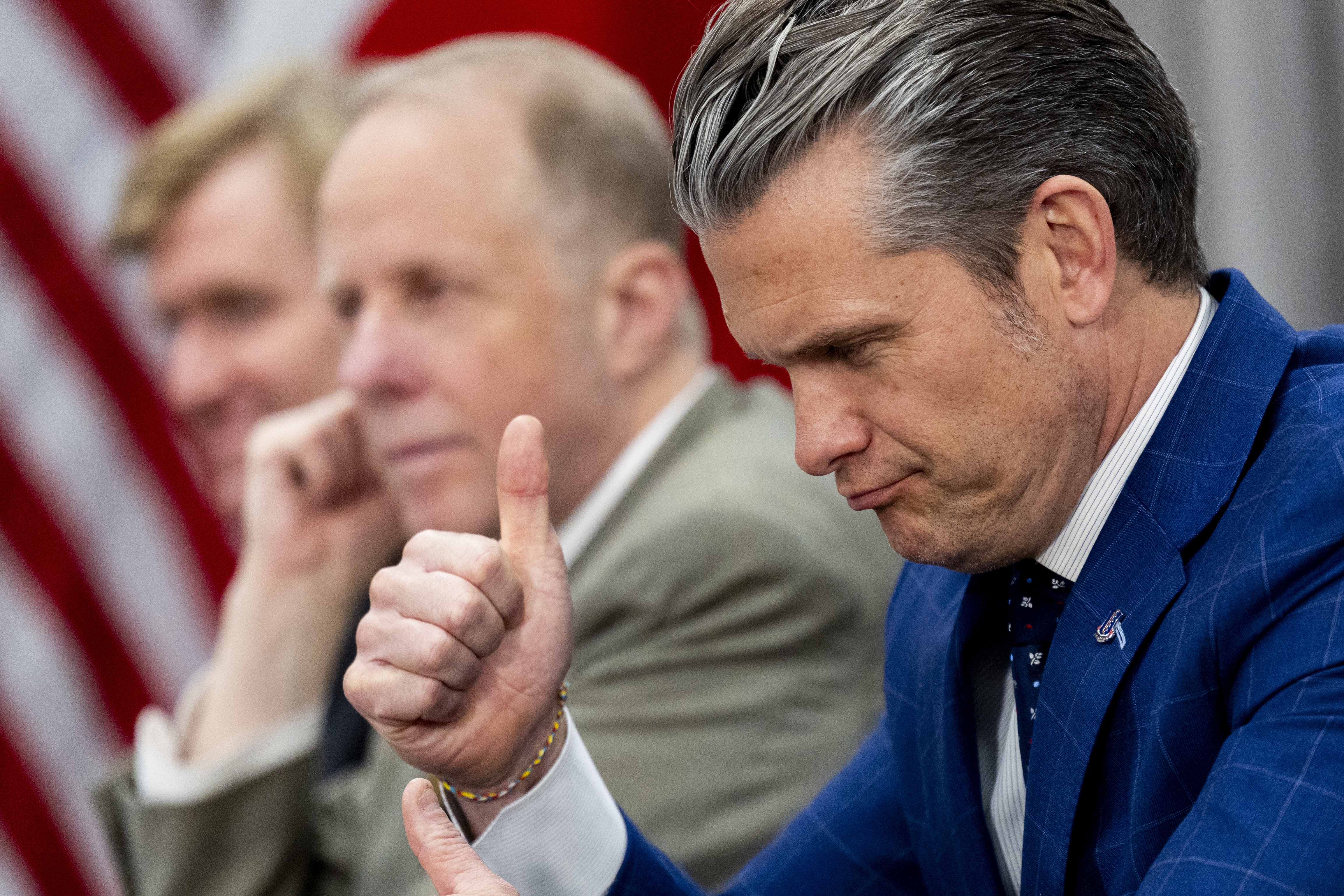 US Secretary of Defense Pete Hegseth participates in a meeting with Japanese Defense Minister Shinjiro Koizumi  at the Pentagon in Arlington, Virginia, DC, USA, 15 January 2026. The two will discuss the security situation in the Indo-Pacific region during a bilateral meeting.  EPA/SHAWN THEW
