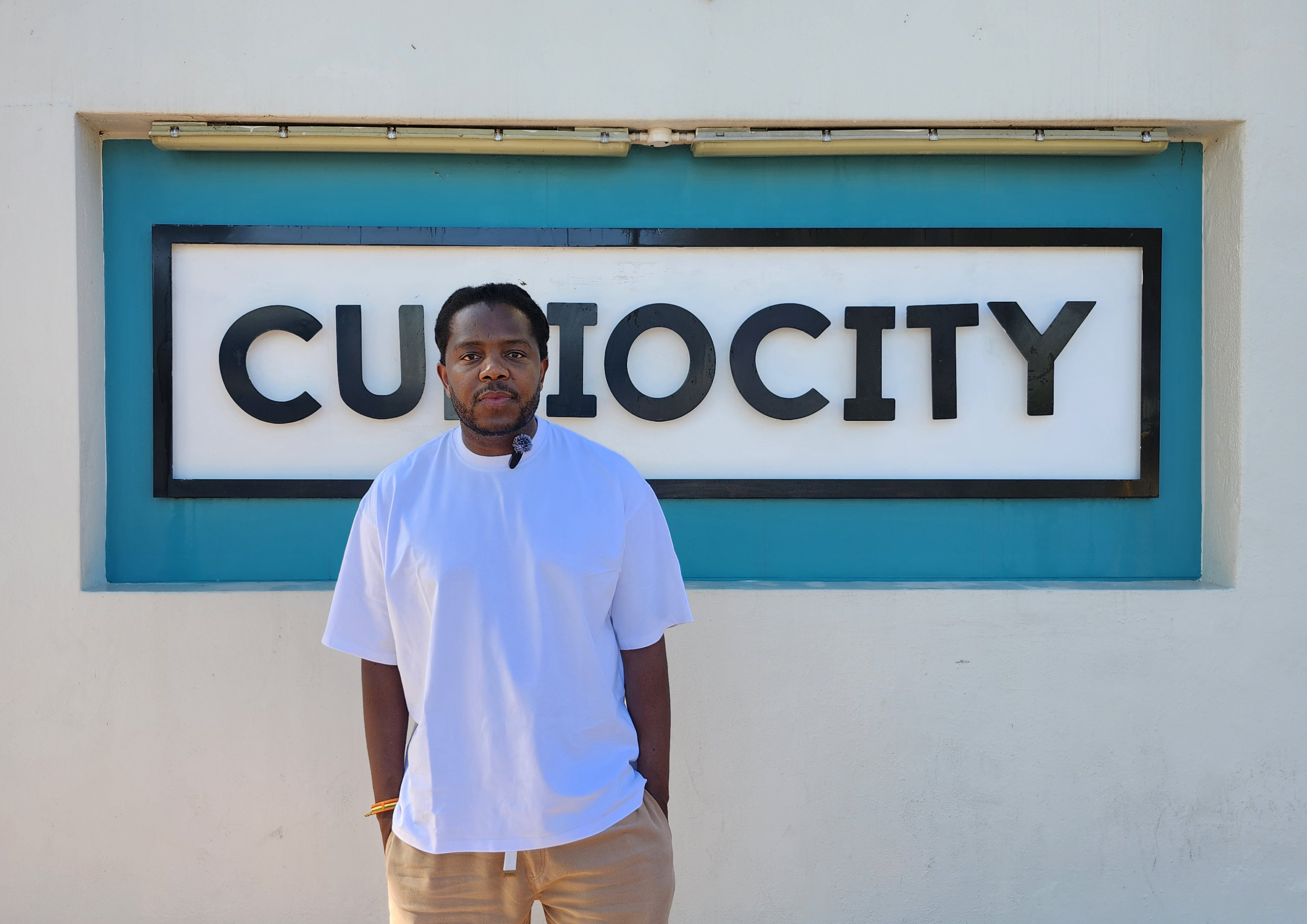 Owner and founder of Curiocity, Bheki Dube, at his Curiocity Green Point, Cape Town. (Photo: Naomi Campbell)