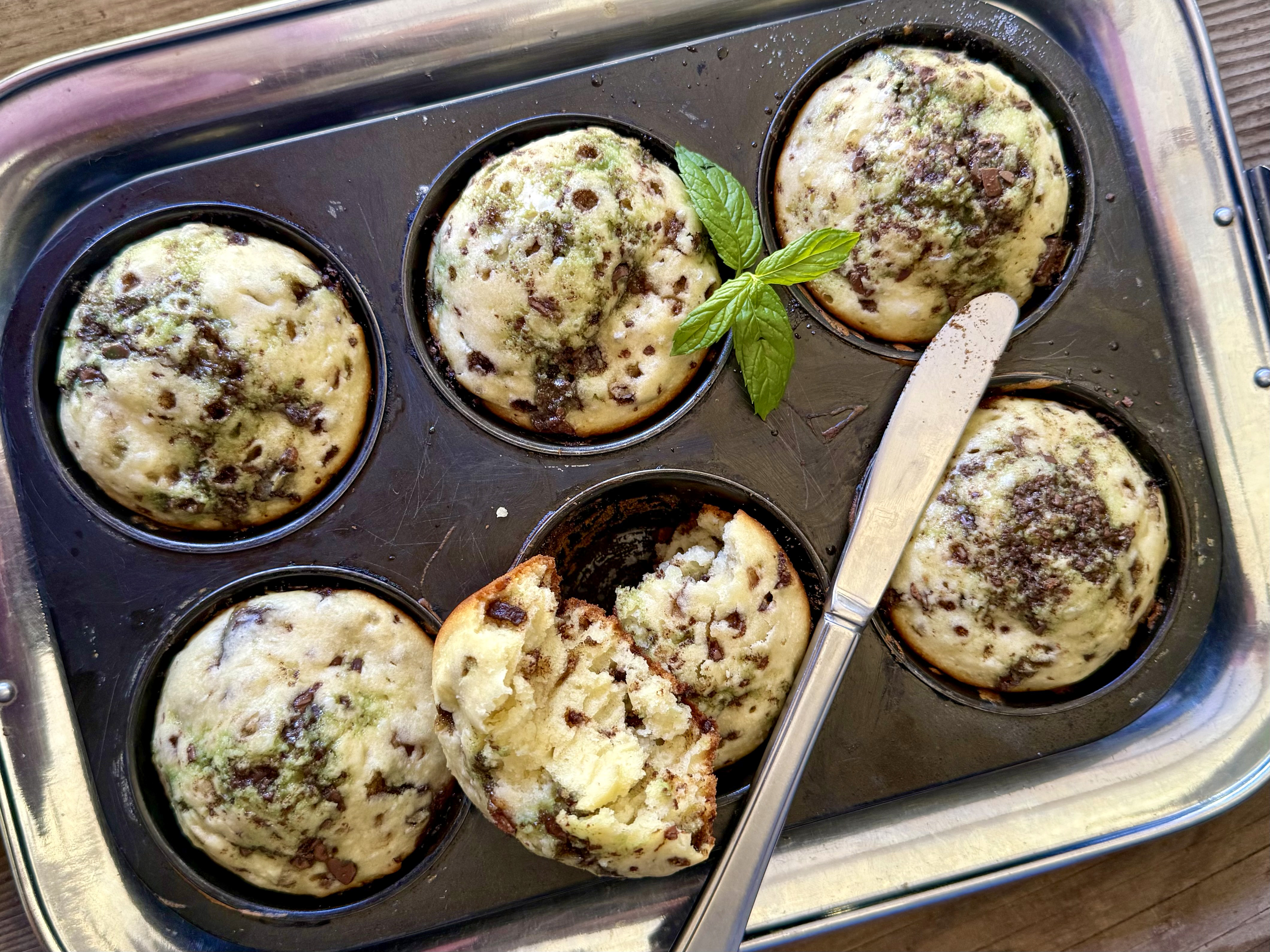 Tony Jackman’s Peppermint Crisp muffins. (Photo: Tony Jackman)