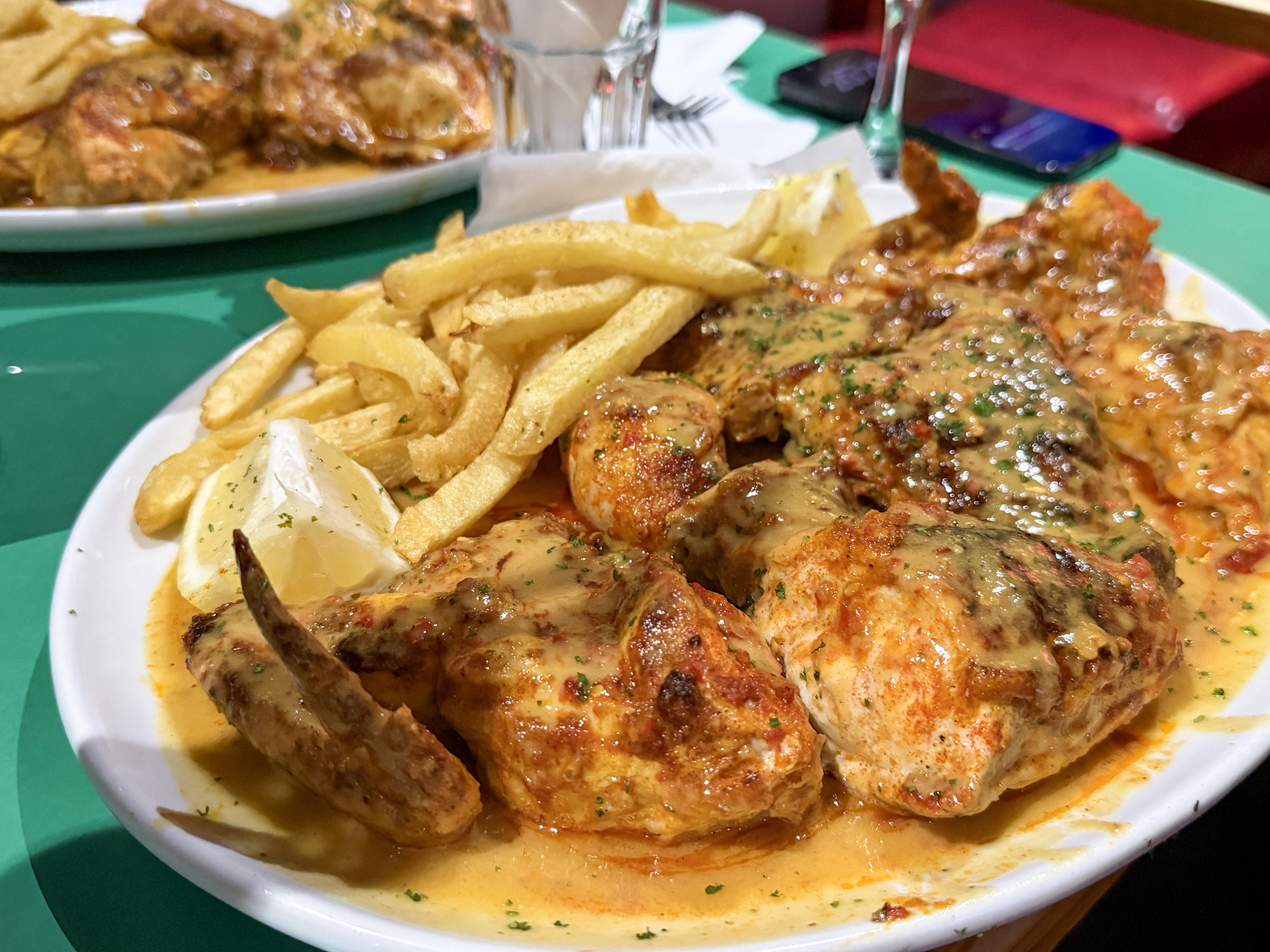 Peri-Peri chicken at the Tavern of the Seas — a traditional reference to the port of Cape Town. (Photo: Tony Jackman)