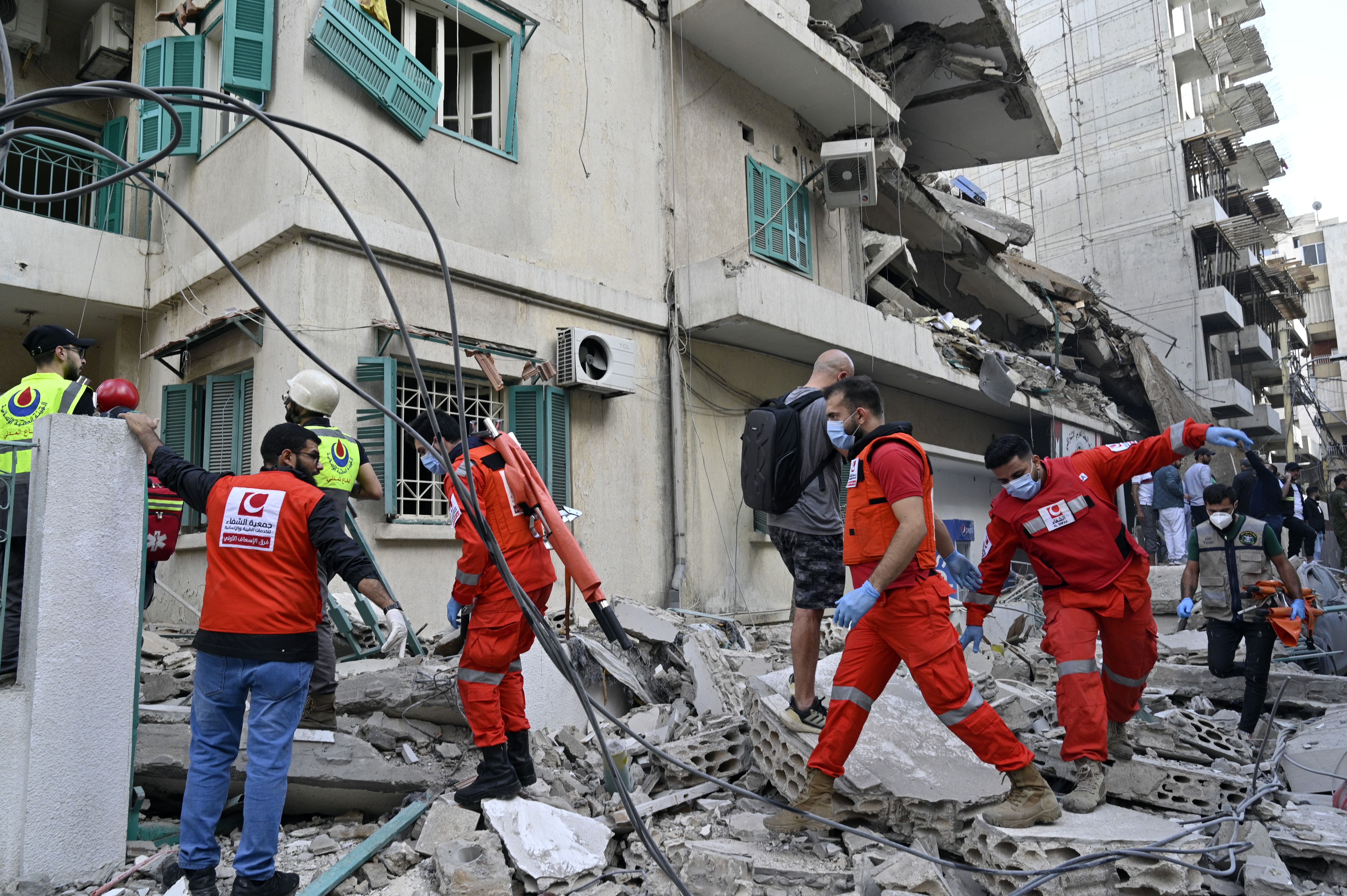 Israeli airstrike targets Baath party headquarters in Ras Al Naba'a near central Beirut