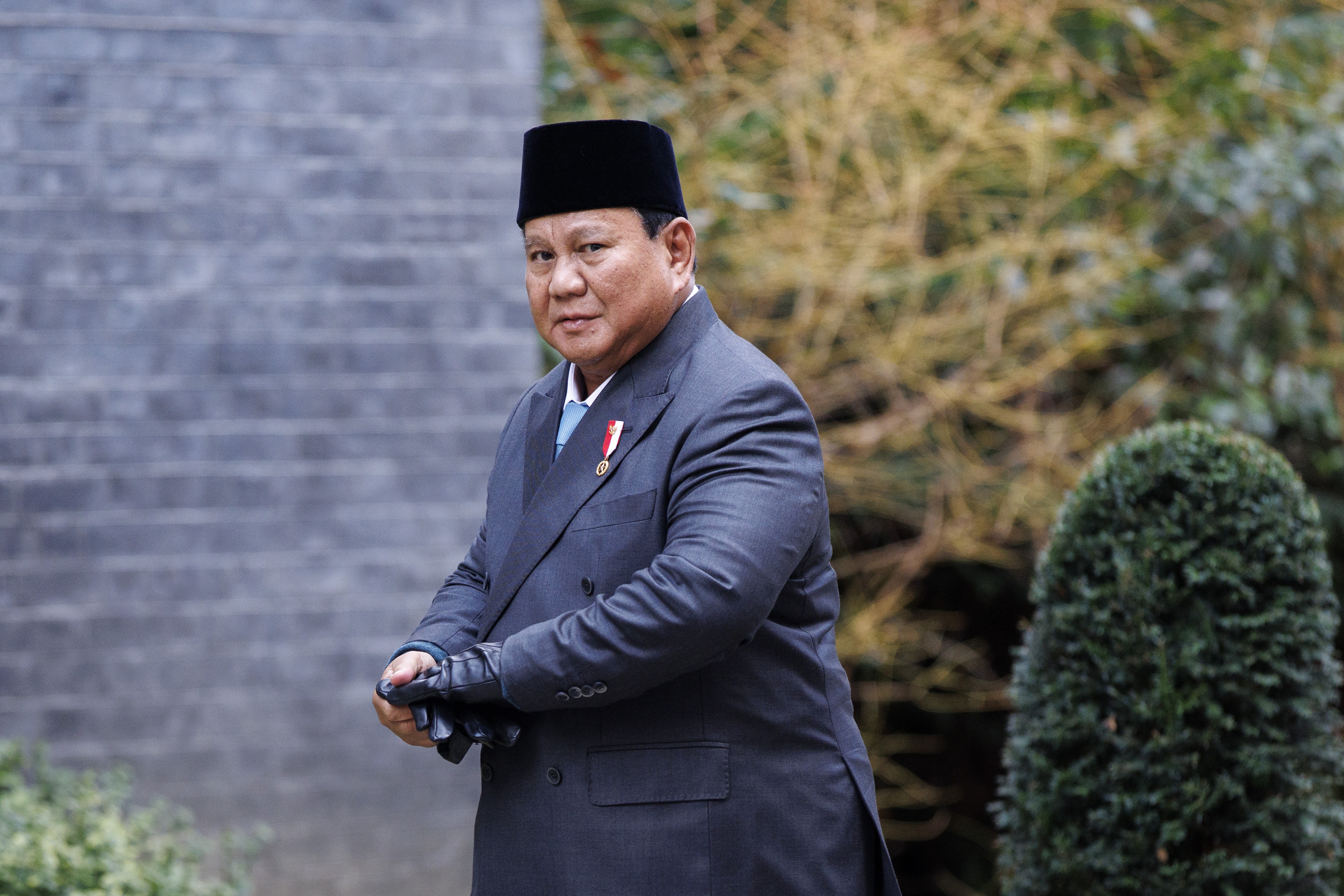 Indonesian President Prabowo Subianto arrives to meet British Prime Minister Keir Starmer at 10 Downing Street in London, Britain, 20 January 2026.  EPA/TOLGA AKMEN