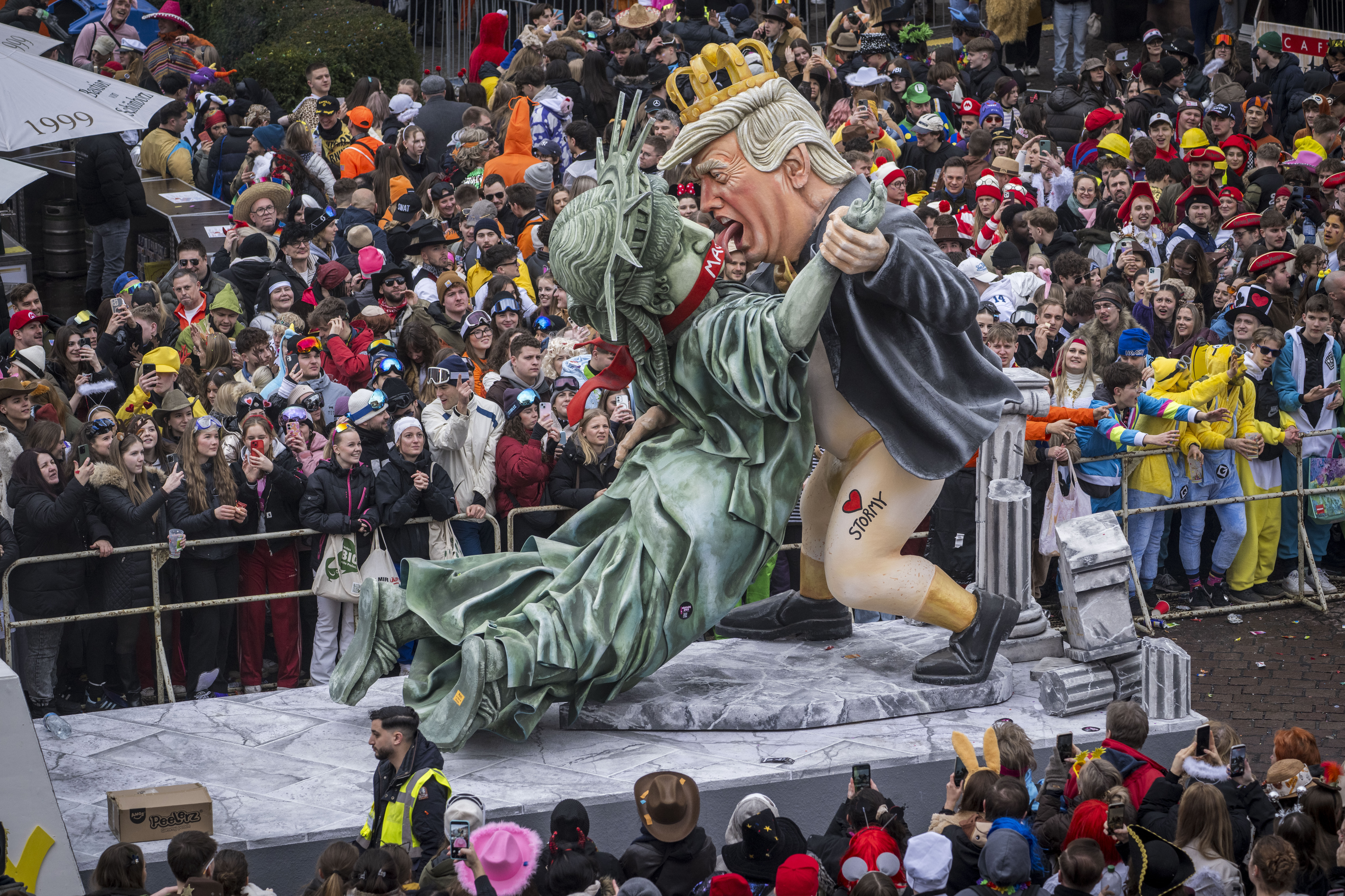 Carnival Goers Celebrate Rose Monday