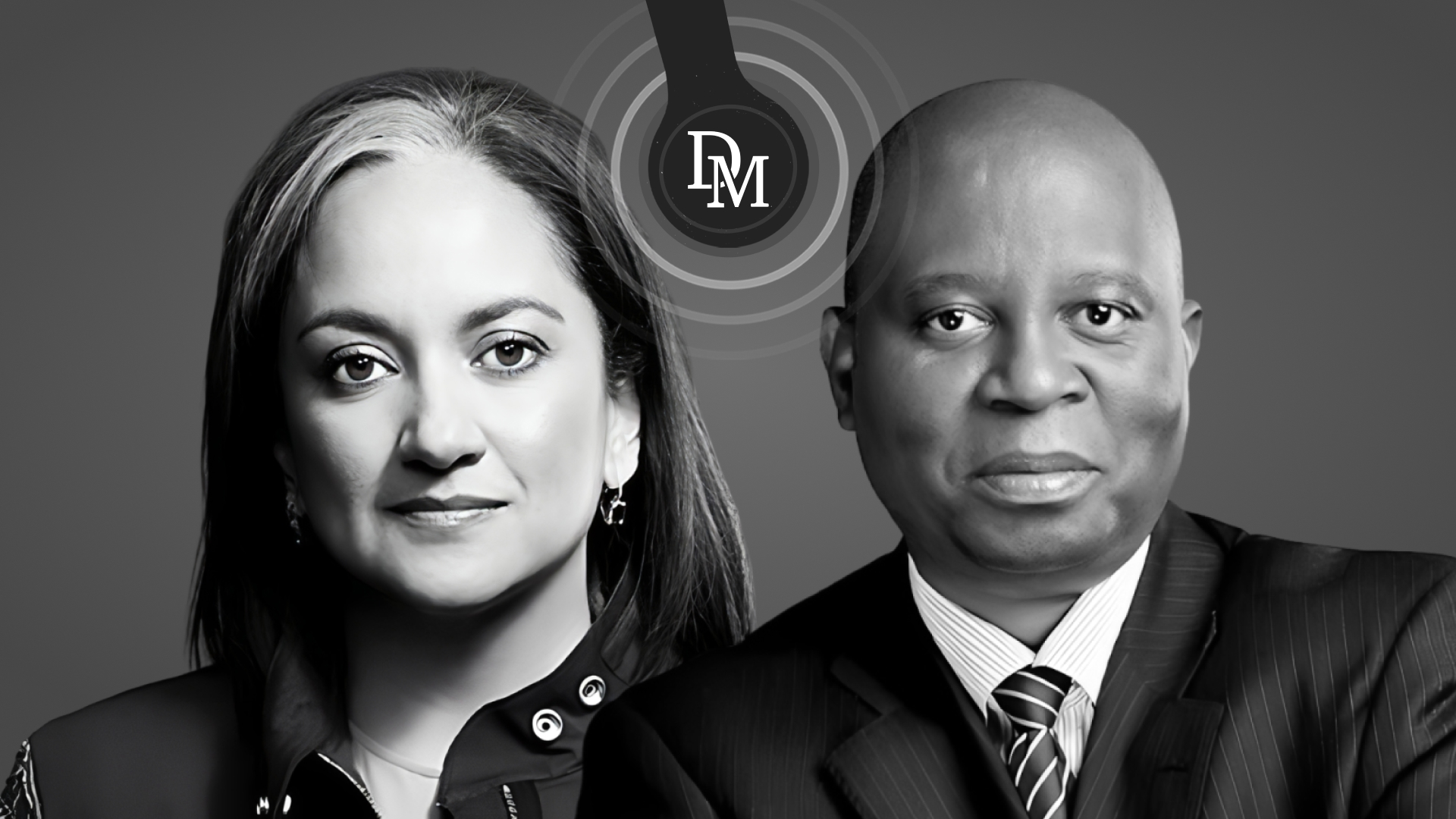 Ferial Haffajee | Herman Mashaba (Illustrative image: Daily Maverick)