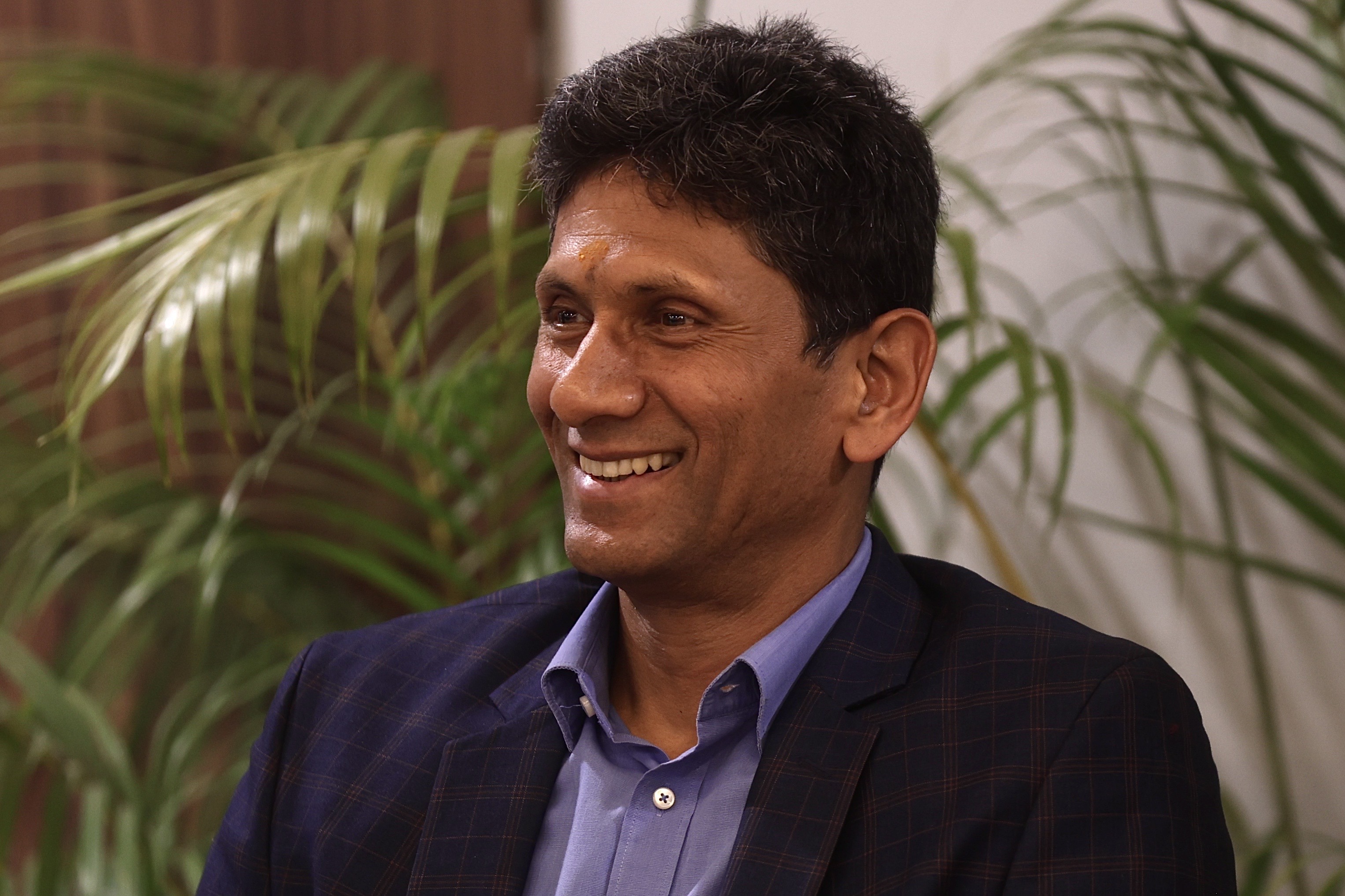 Former Indian cricketer and president of the Karnataka State Cricket Association (KSCA) Venkatesh Prasad addresses a news conference at M. Chinnaswamy Stadium in Bangalore, India 22 December 2025.  EPA/JAGADEESH NV