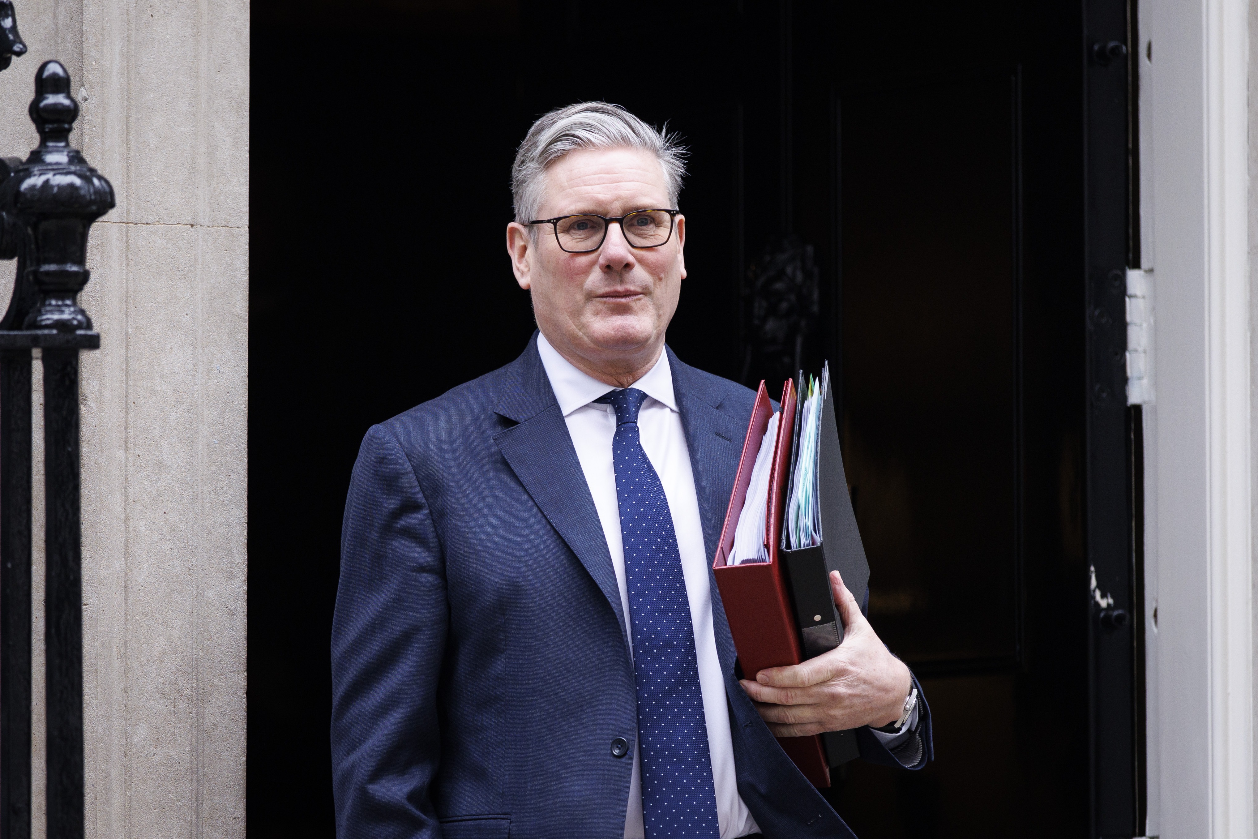 British Prime Minister Keir Starmer departs his official residence at 10 Downing Street to attend Prime Minister's Questions (PMQs) at Parliament in London, Britain, 04 March 2026.  EPA/TOLGA AKMEN