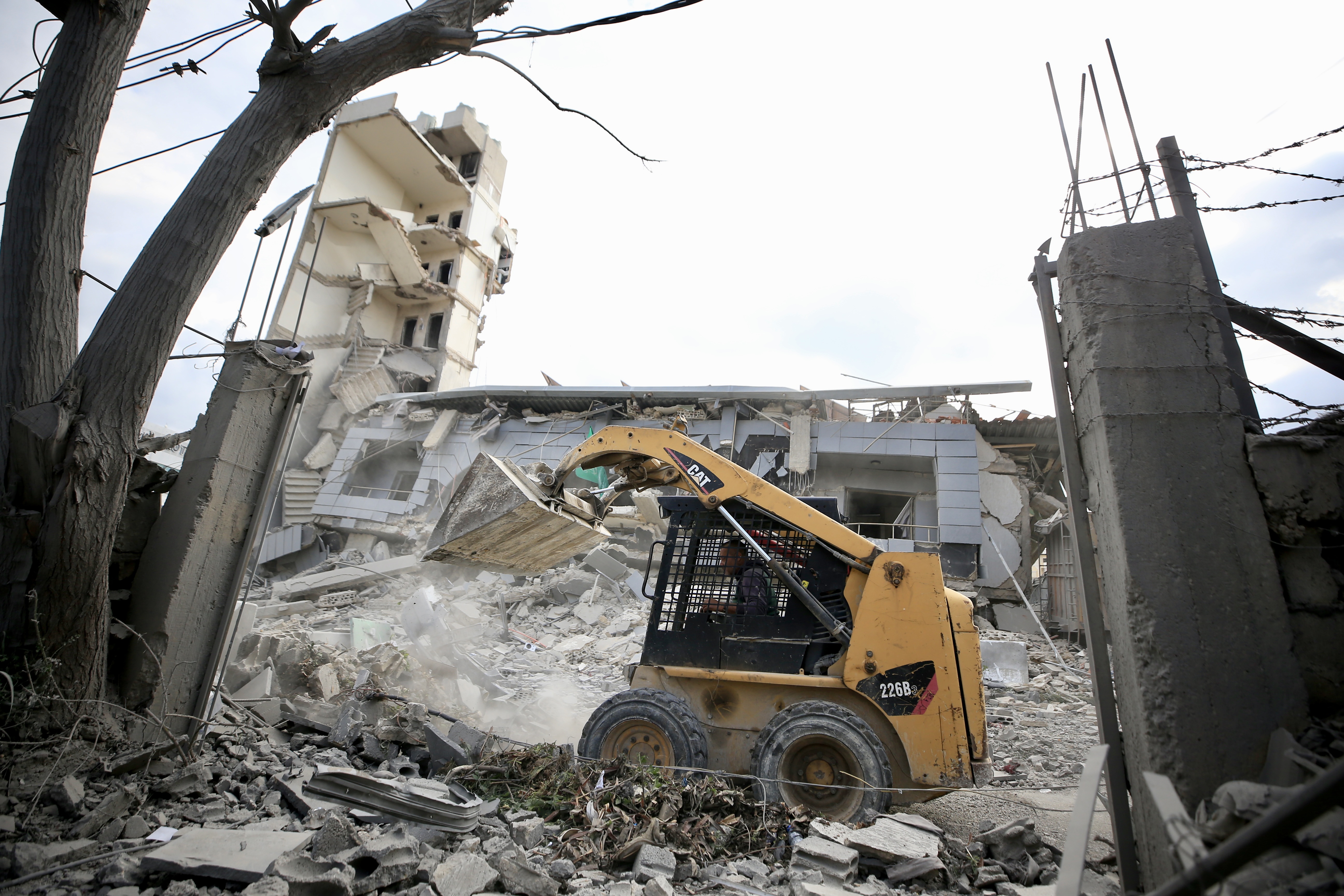 Rubble is removed from the site of the destroyed building of the Jamaa Islamiya, an Islamist group allied with Hamas and Hezbollah, after it was targeted by an Israeli airstrike March 03 in the southern coastal city of Sidon, Lebanon, 04 March 2026. The Israeli military stated it is conducting strikes across the country targeting Hezbollah infrastructure and personnel.  EPA/STRINGER