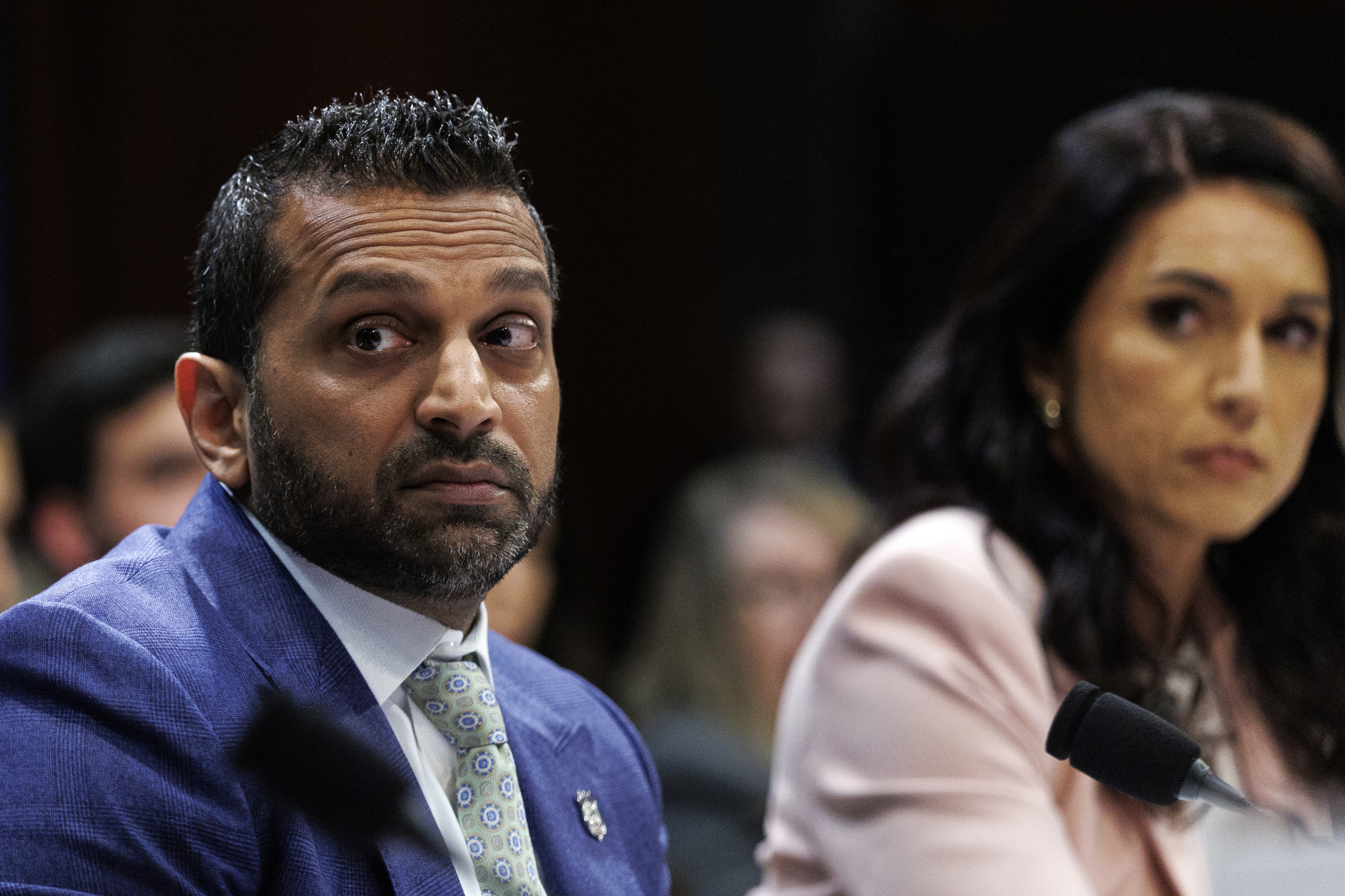 Kash Patel (L), Director of the FBI during a hearing of the House Select Committee on Intelligence on the 2026 Annual Worldwide Threats Assessment at the US Capitol, in Washington, DC, USA, 19 March 2026.  EPA/WILL OLIVER