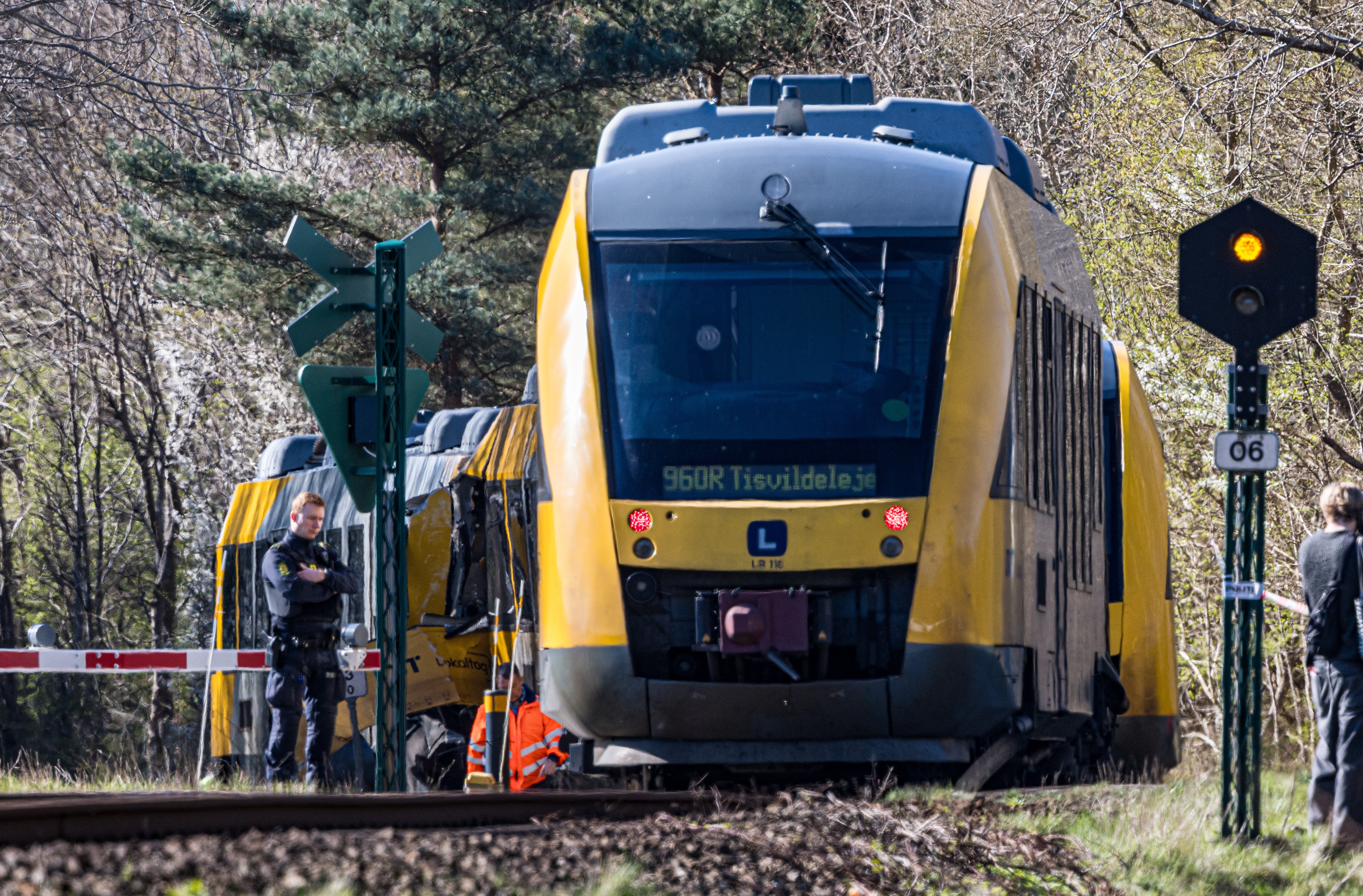 Two trains collide in Denmark, injuring 17 people, emergency service says
