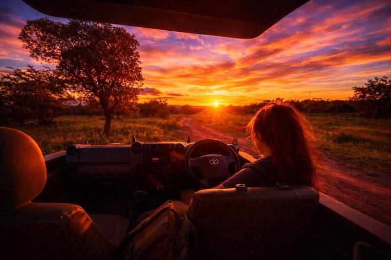 Sunset at Sebatana. Photographer: Anonymous tourist.