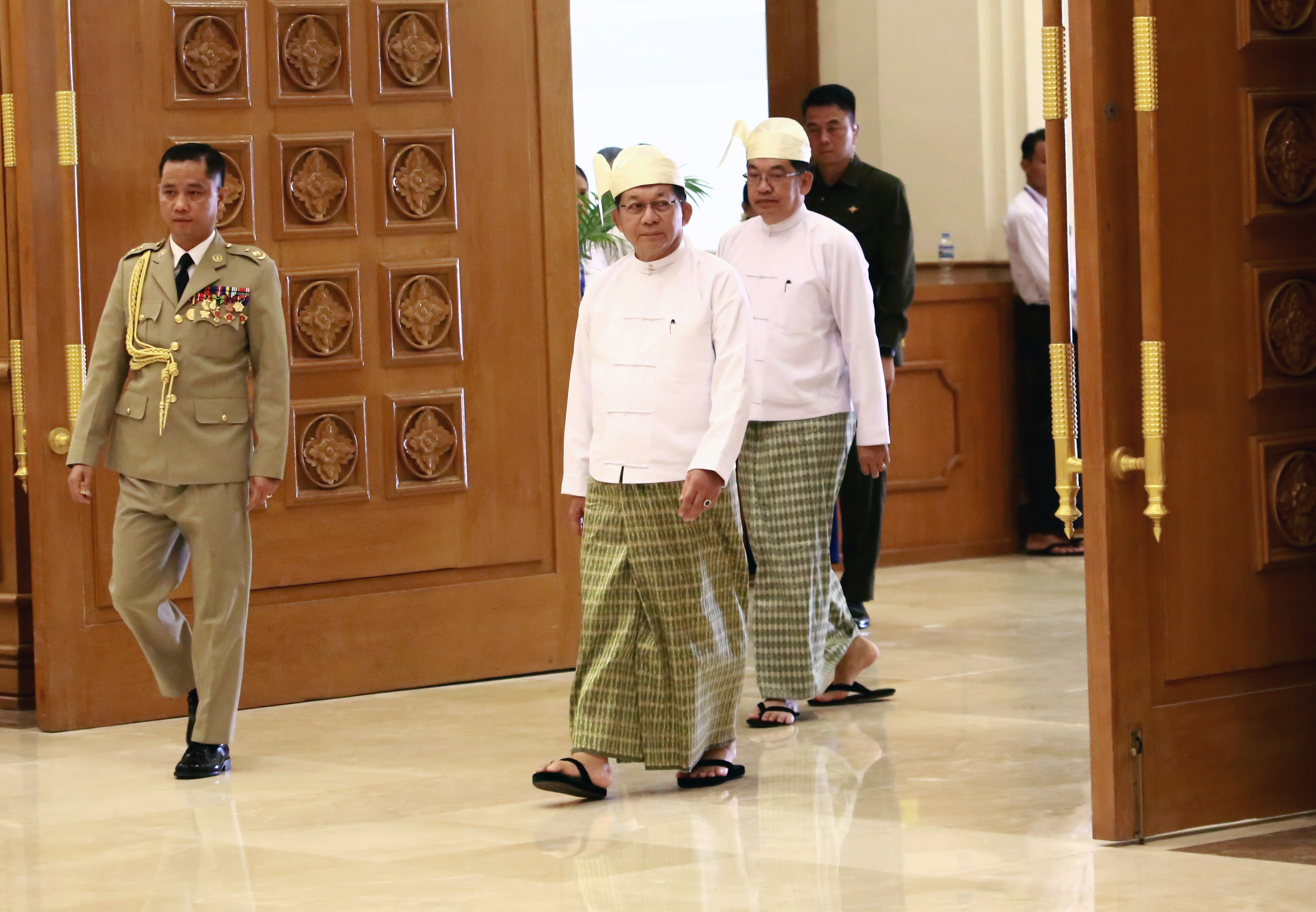 Myanmar president swearing-in ceremony in Naypyitaw