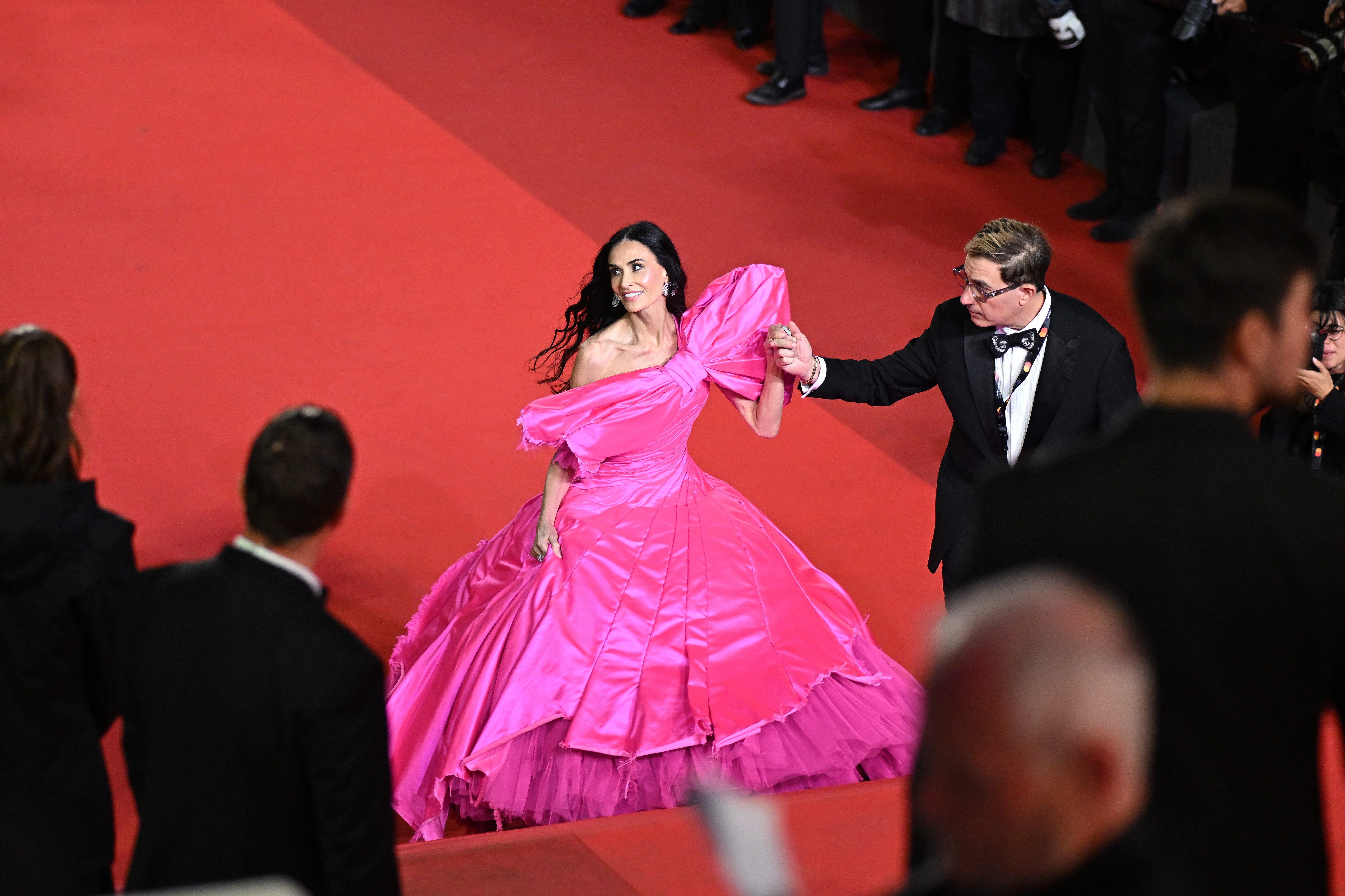Jury Member Demi Moore attends the "Paper Tiger" screening during the 79th annual Cannes Film Festival at Palais des Festivals on May 16, 2026 in Cannes, France. (Photo by Kate Green/Getty Images)