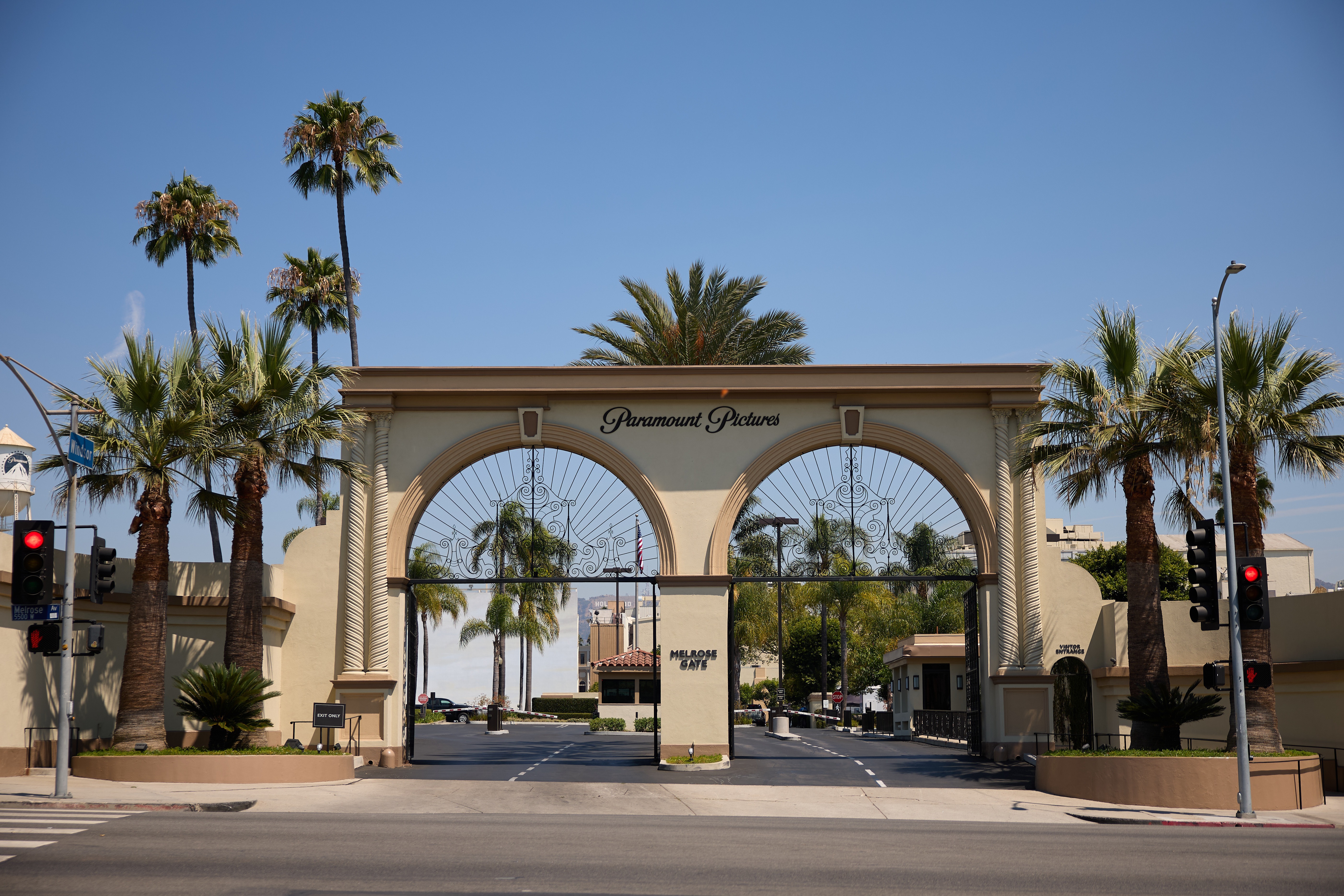 Paramount signage is on display at Paramount Studios in Los Angeles, California, USA, 07 August 2025. Paramount Global and Skydance Media have completed their $8.4 billion merger, with the company renamed ‘Paramount Skydance Corp’. EPA/ALLISON DINNER