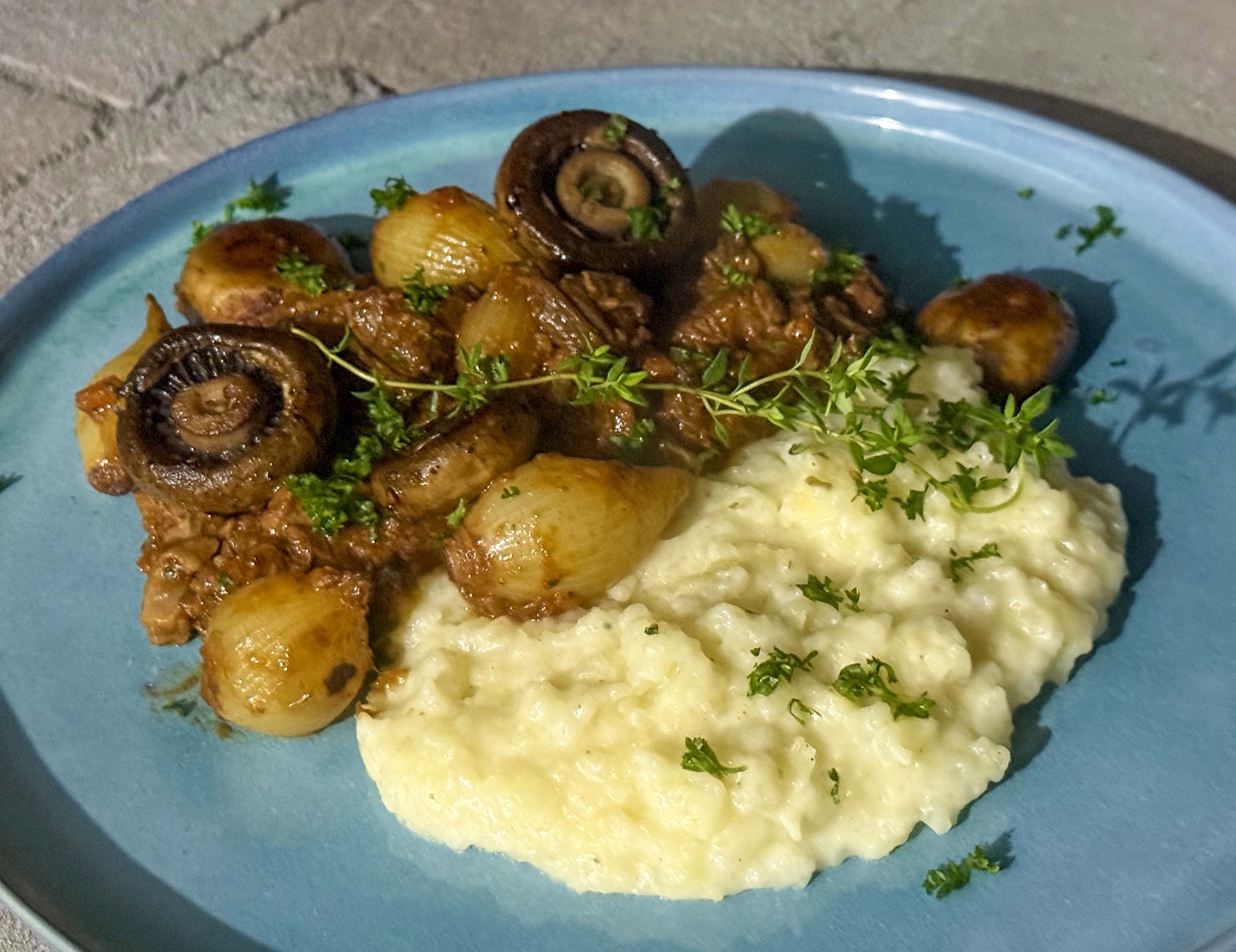 Tony Jackman’s slightly quicker take on a boeuf Bourguignon. (Photo: Tony Jackman)