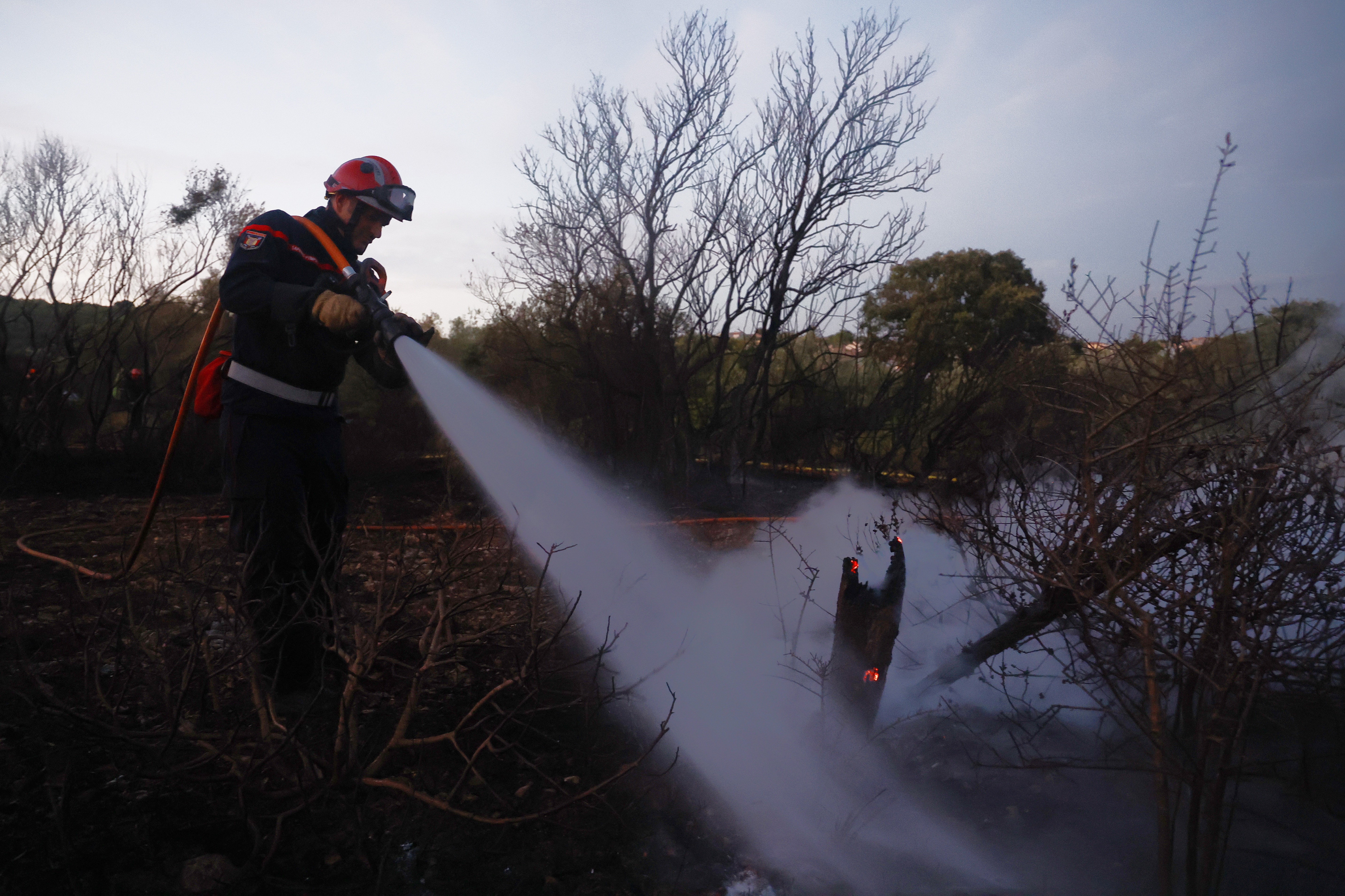 Wildfires burn in southern France as heatwave leaves conditions dry