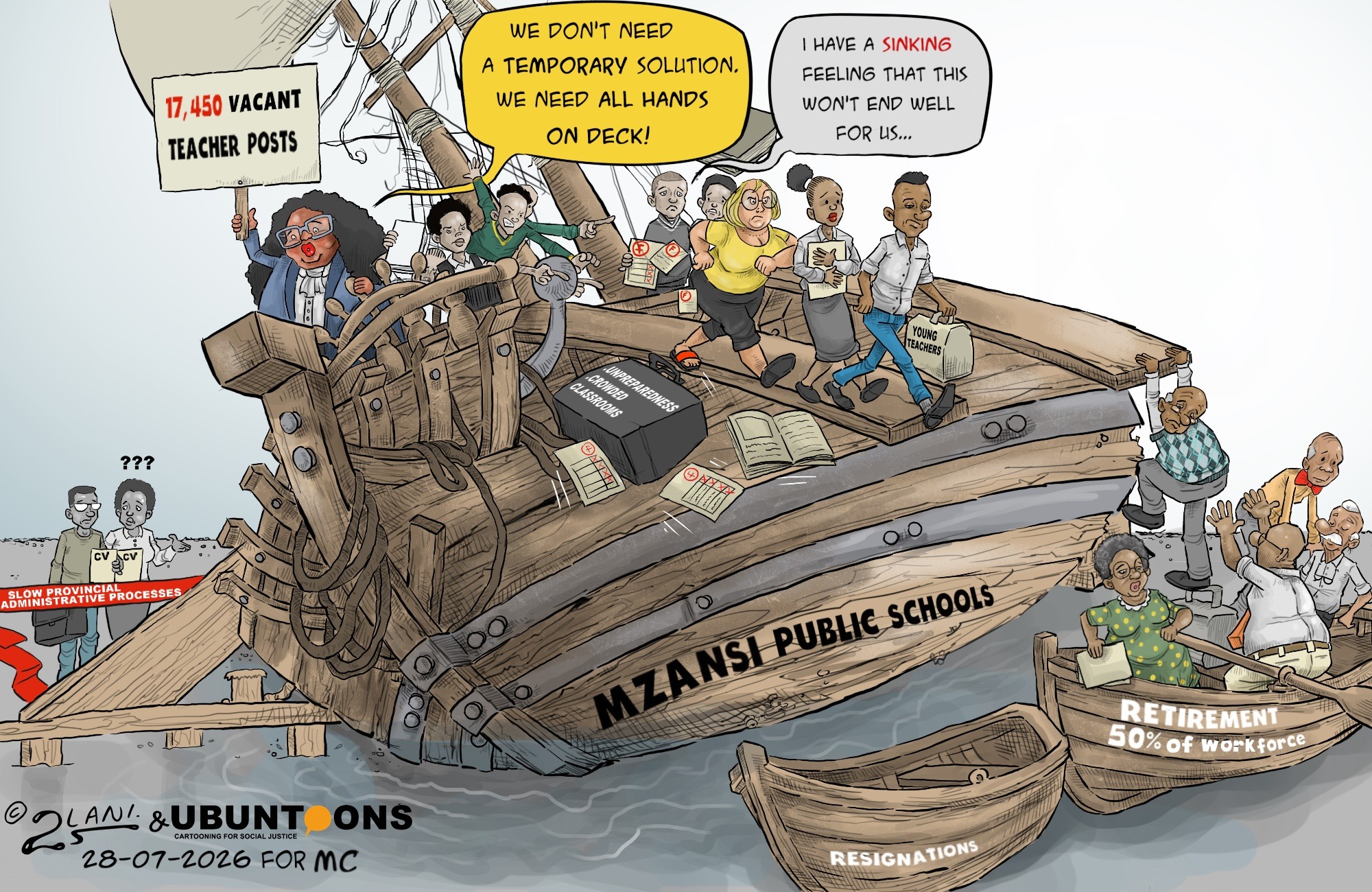 Teachers overboard
