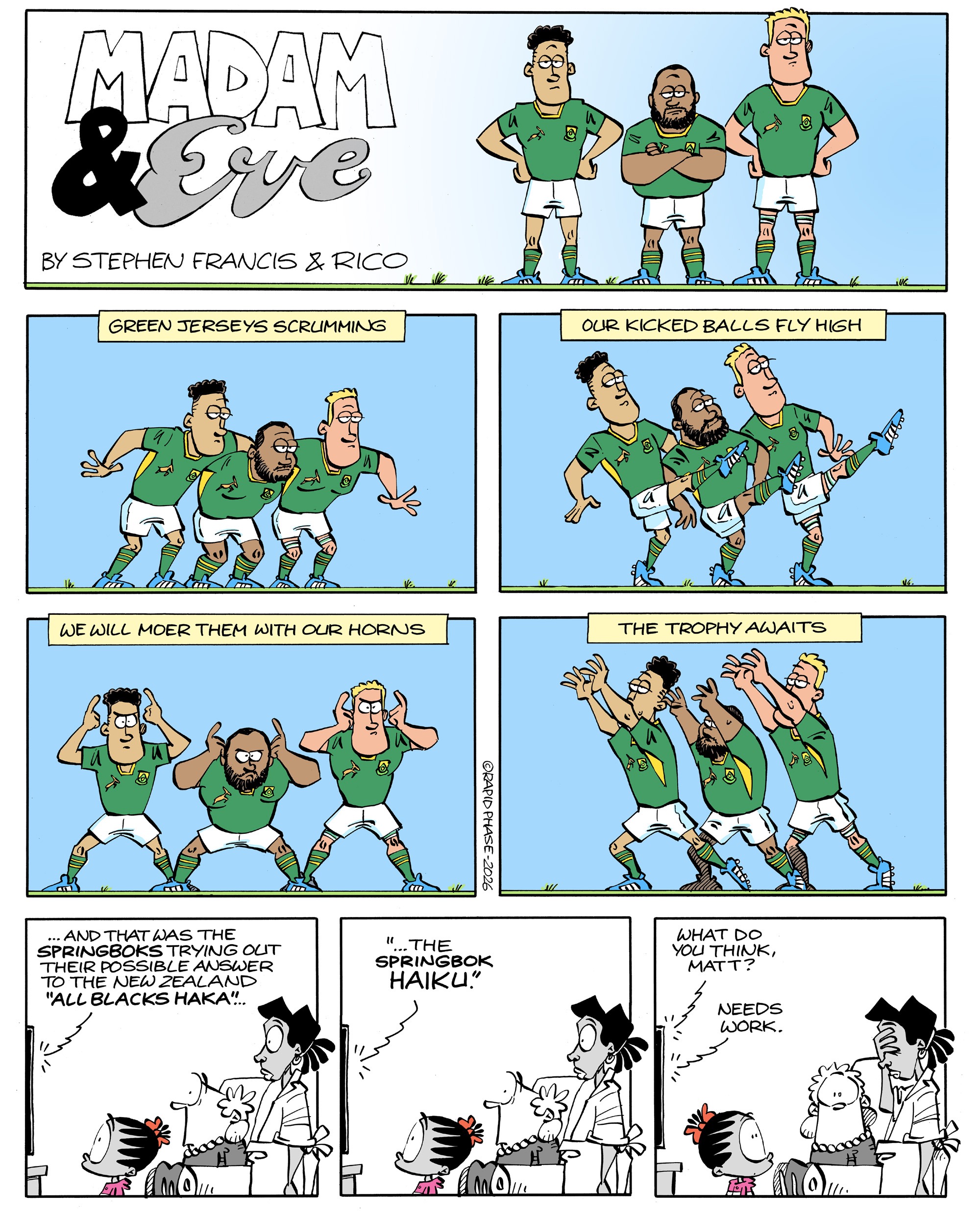 Synchronised Springboks