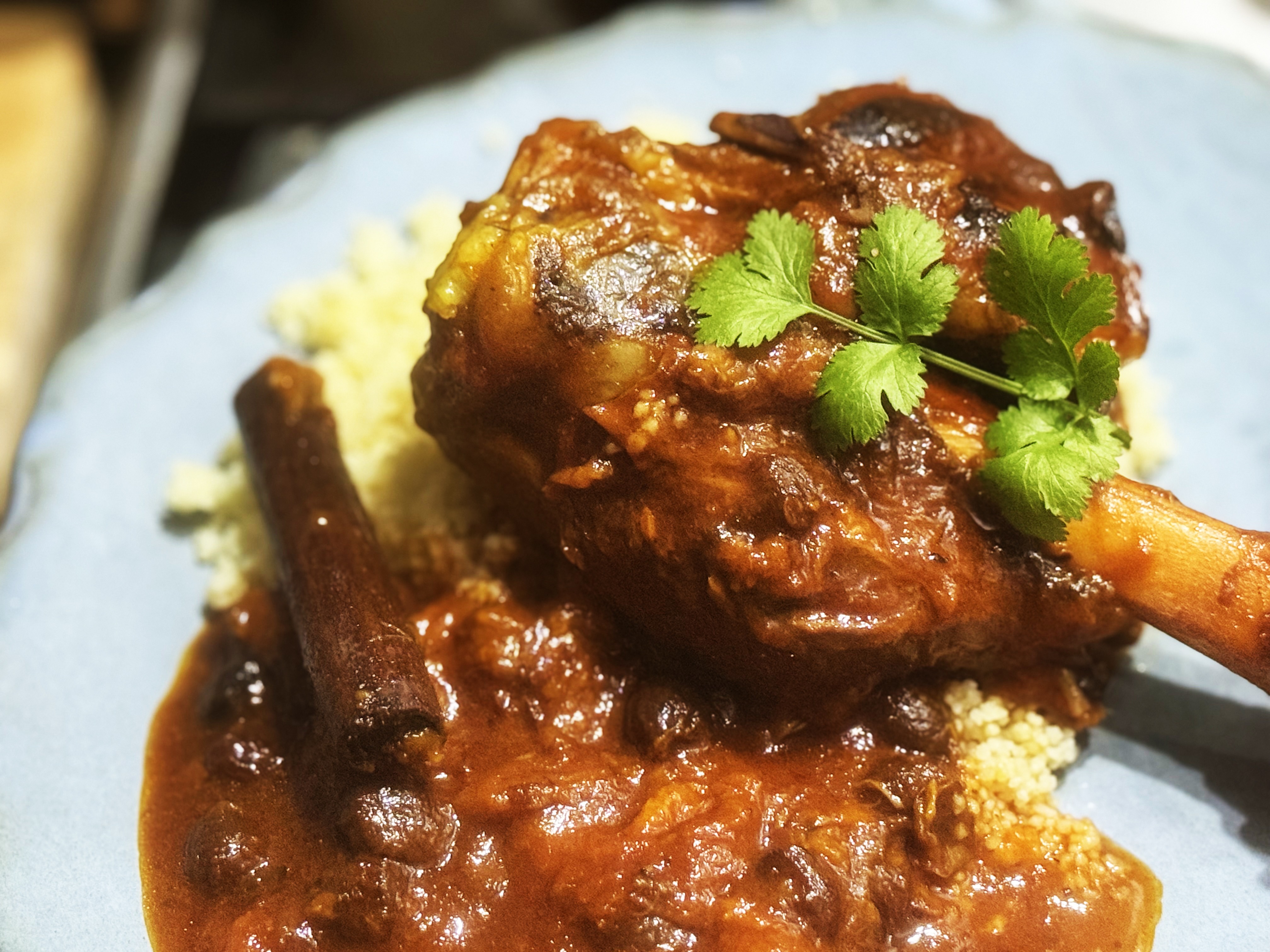 WHAT’S COOKING: Lamb shank tagine with dates, apricots, raisins and Moroccan spices