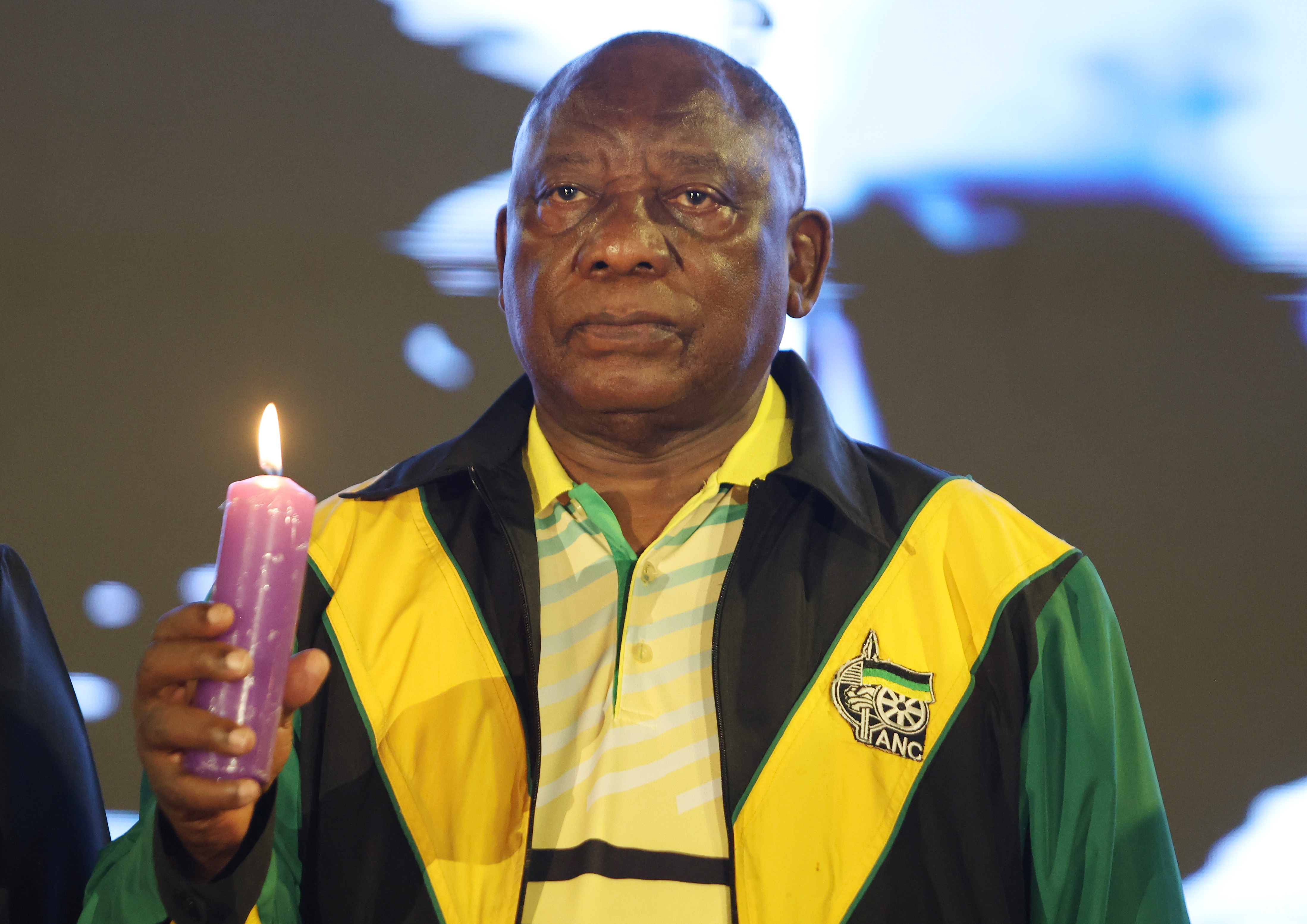 ‘Stop showing off your wealth,’ Ramaphosa tells ANC while party staff picket over pay outside