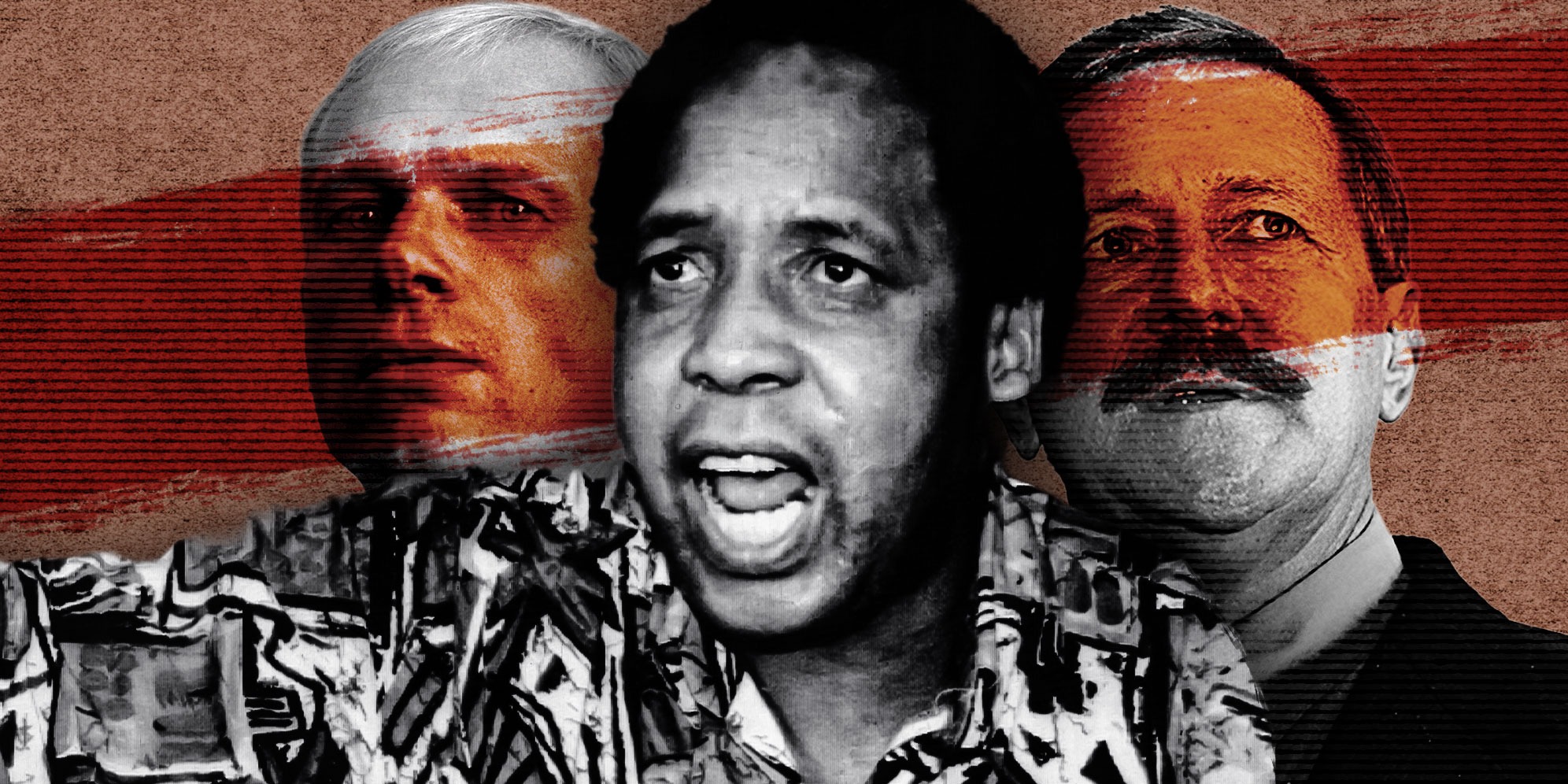 Illustrative Image: Janusz Waluś, Chris Hani's killer. (Photo: Gallo Images / Oryx Media Archive) | Leader of the South African Communist Party and Umkhonto weSizwe Chris Hani. (Photo: Media24 / Gallo Images) | Clive Derby-Lewis. (Photo: Gallo Images / Sunday Times / Elizabeth Sejake) | (By Daniella Lee Ming-Yesca) 