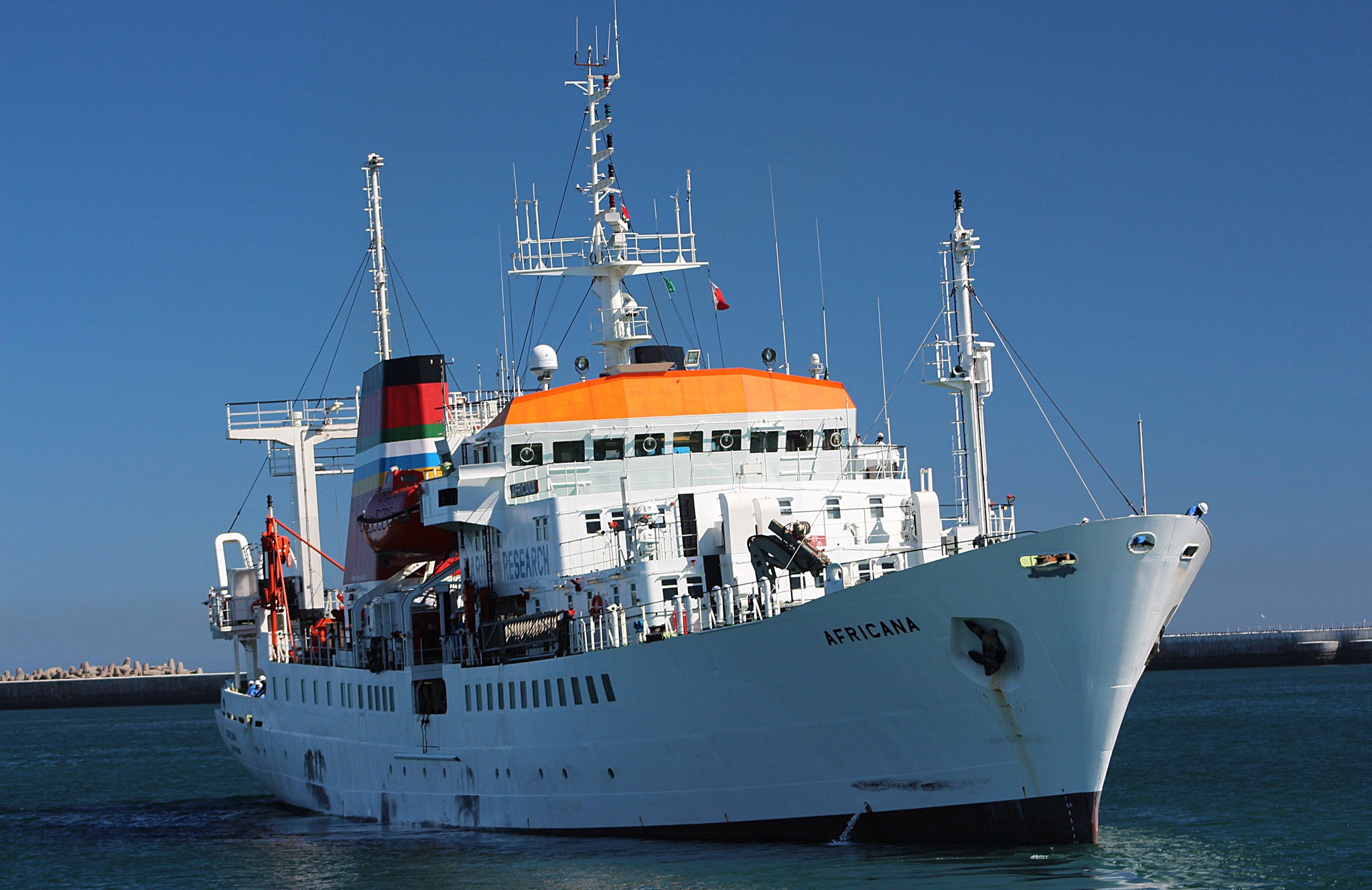 The ageing research vessel, Africana. (Photo: DFFE)