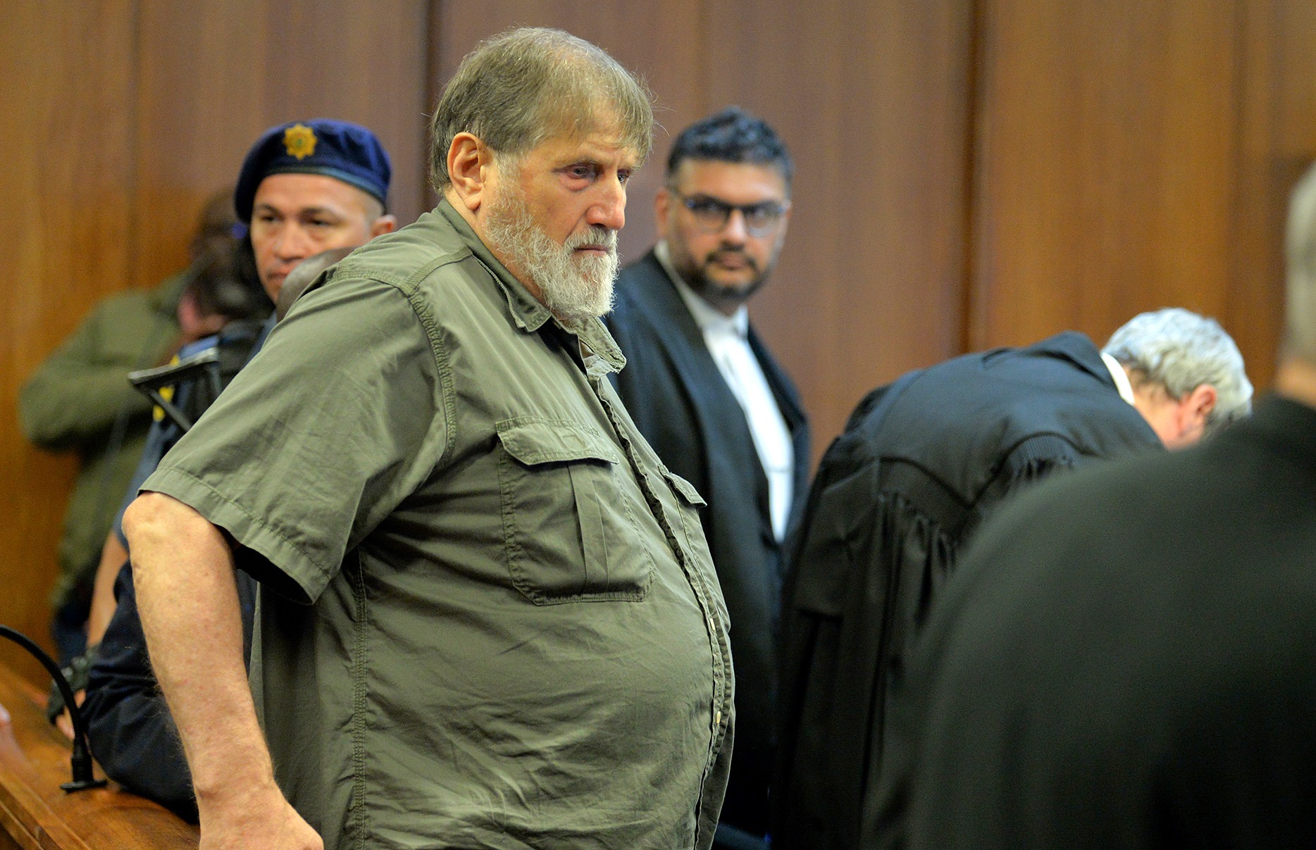 Eugene de Kock in the Eastern Cape High Court in Gqeberha on 23 March, where he testified at the inquest into the deaths of the Cradock Four. (Photo: Deon Ferreira)