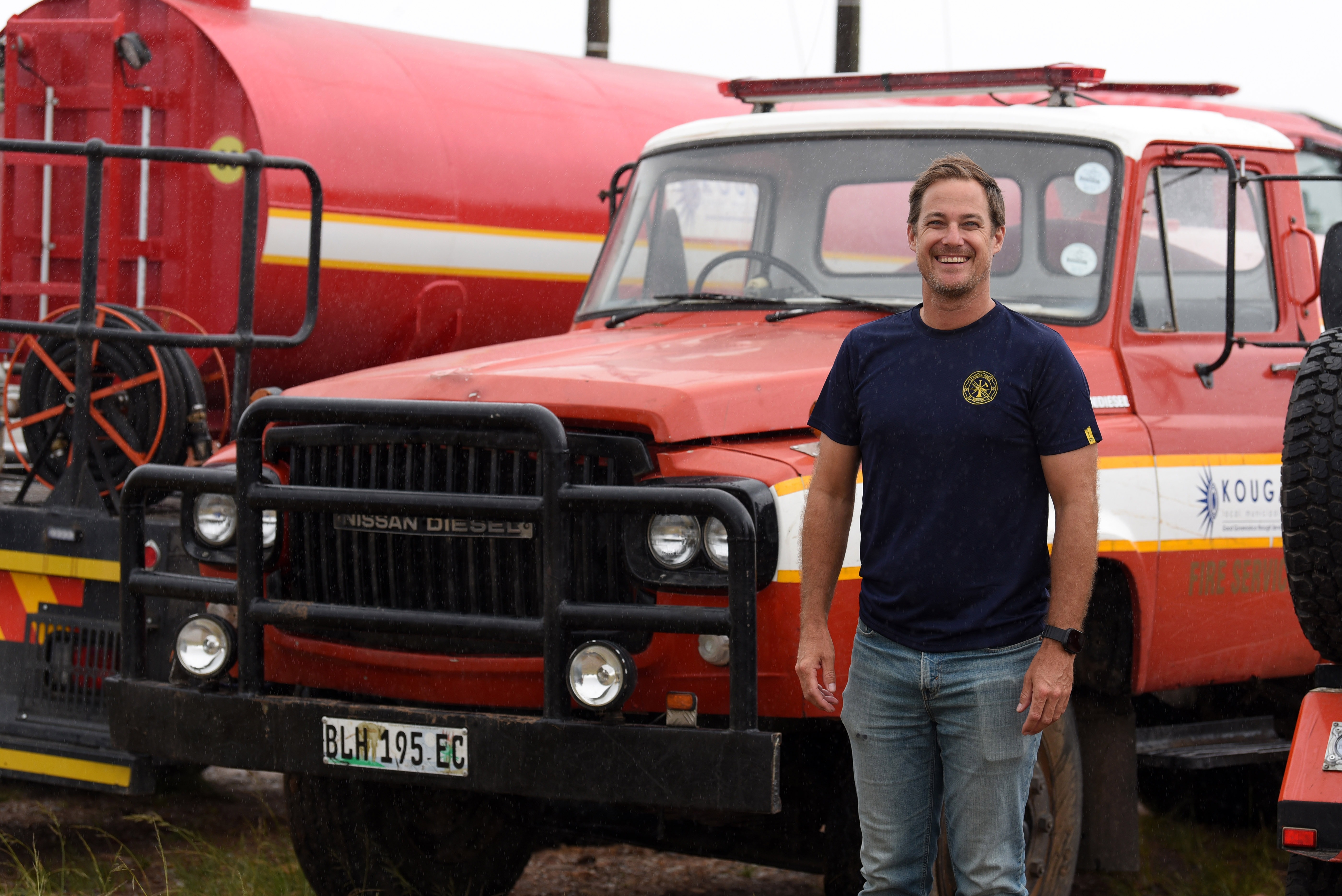 Executive mayor of Kouga Municipality Hattingh Bornman spent the past week at the forefront of battling devastating veld fires in the Kouga District. (Photo: Deon Ferreira)