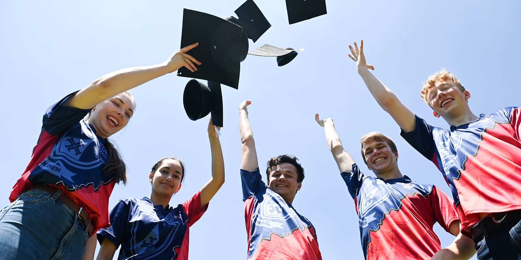 Class of 2023 matric pupils from Hoerskool Zwartkop in Centurion celebrate after writing their last exam  on 1 December 2023. (Photo: Deaan Vivier / Beeld / Gallo Images)
