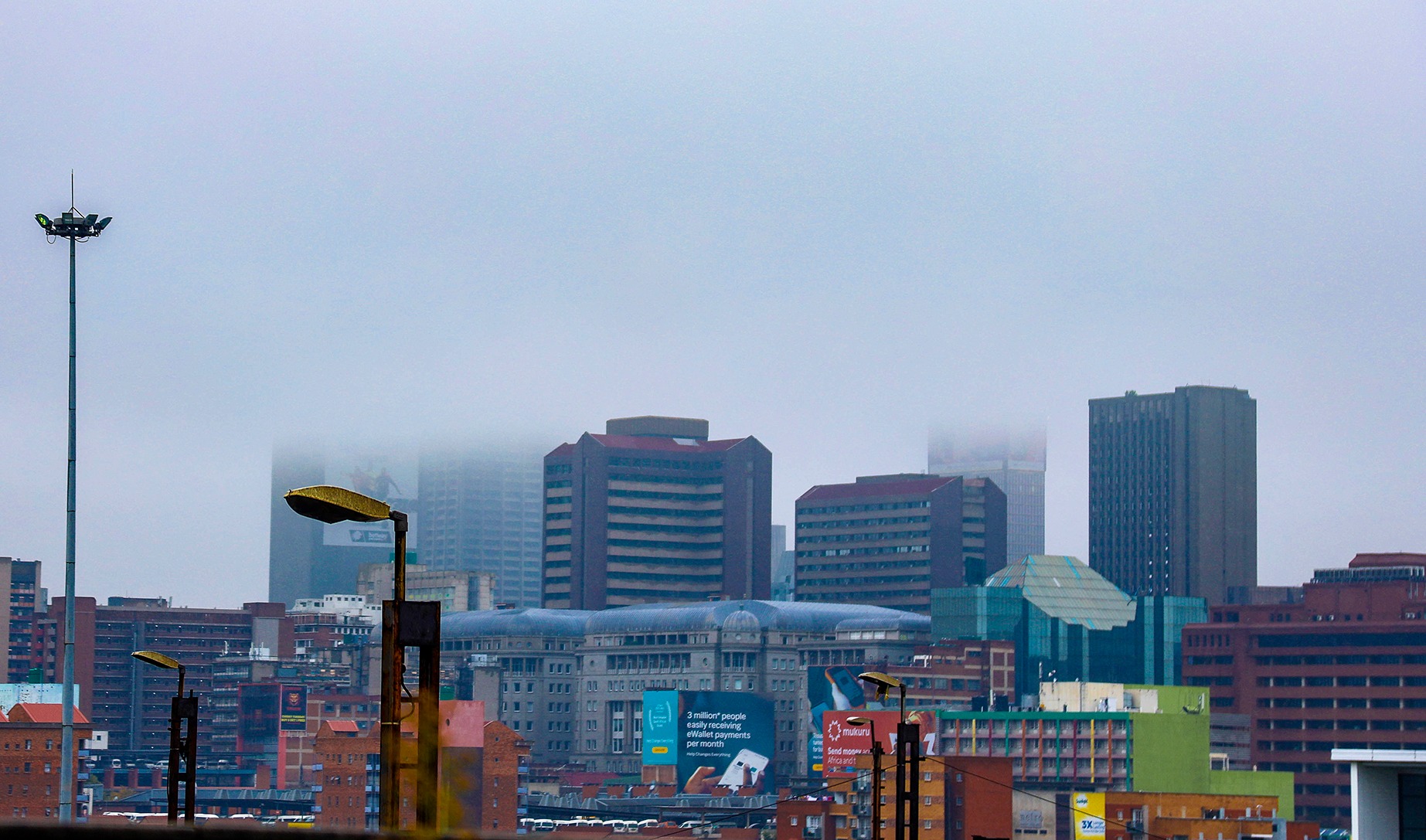 Gloomy clouds hang over Johannesburg on 19 February 2025. (Photo: Gallo Images / OJ Koloti)