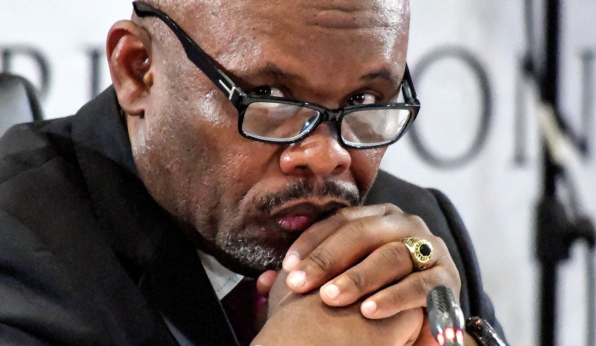 General Shadrack Sibiya testifies at the Madlanga Commission of Inquiry at Brigette Mabandla Judicial College in Pretoria on 24 February. (Photo: Frennie Shivambu / Gallo Images)