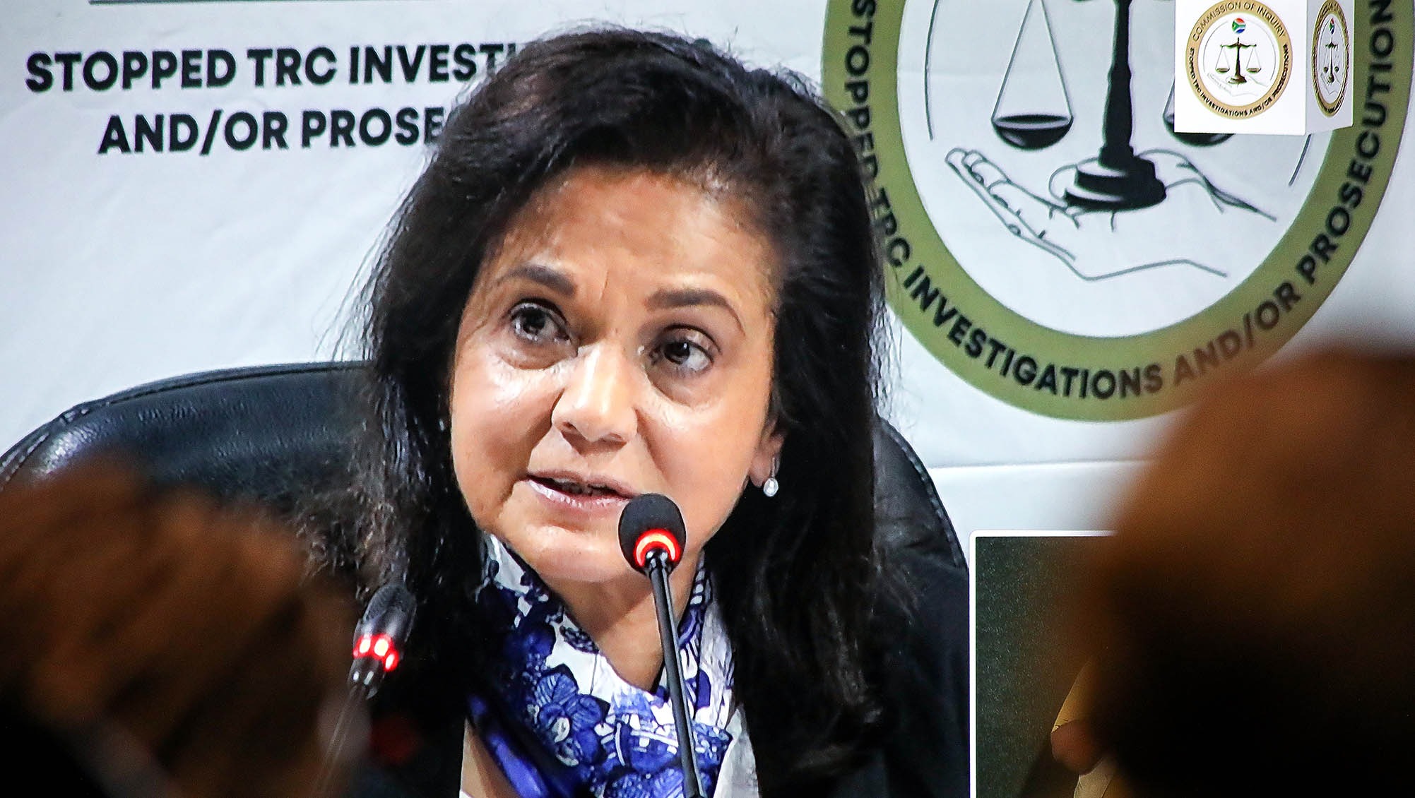 Shamila Batohi testifies before the Khampepe Commission on 15 April. (Photo: Fani Mahuntsi / Gallo Images)