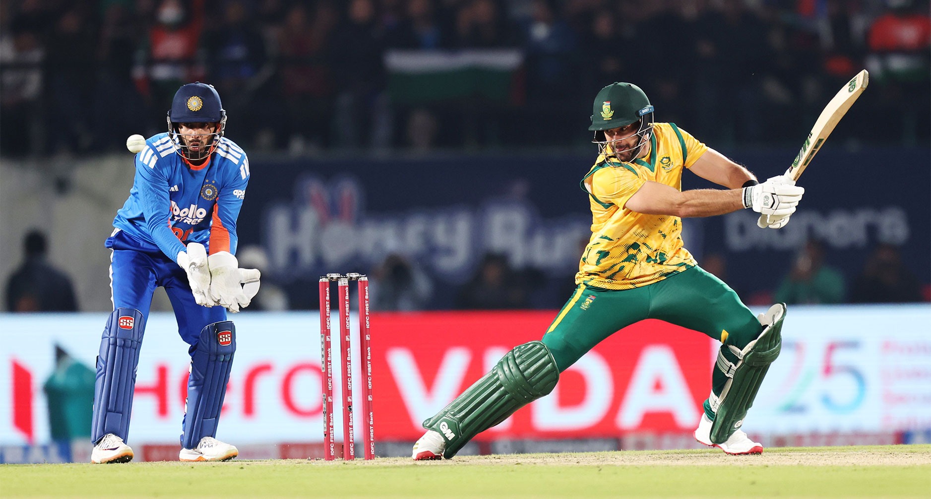 Aiden Markram bats during the T20 Series against India. (Photo: x / ProteasMenCSA) 