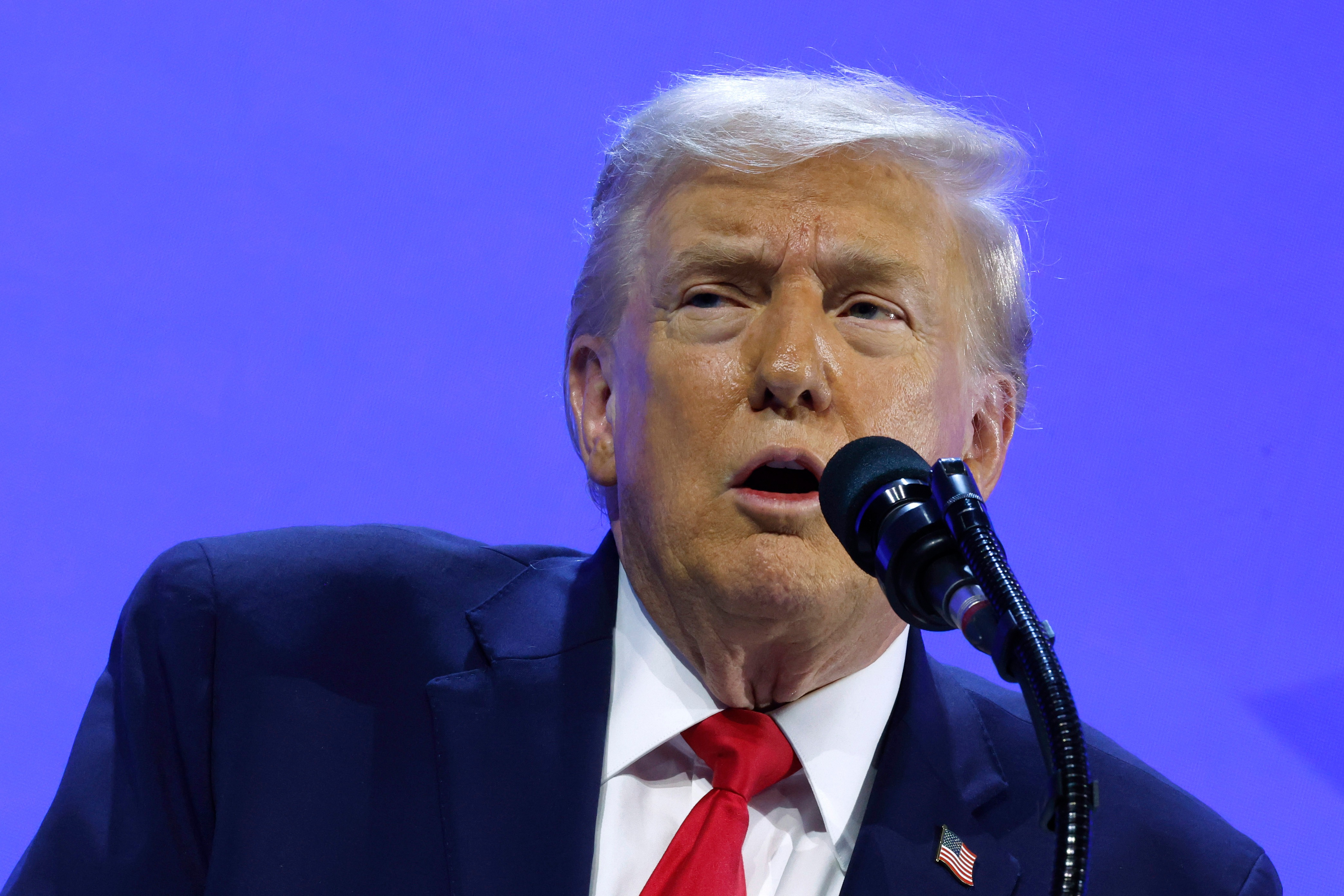 US President Donald Trump delivers his speech at the World Economic Forum in Davos, Switzerland, on 21 January 2026. (Photo: Chip Somodevilla / Getty Images)