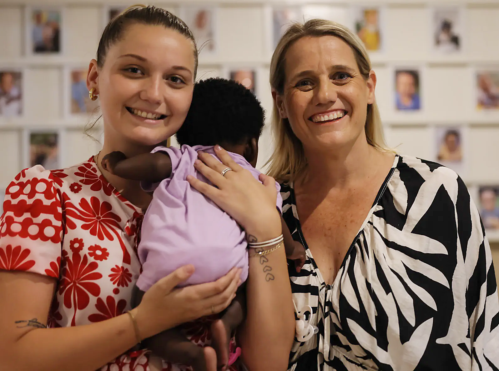 Founder of Baby Home Durban North Joanne Teunissen (right) and her daughter Tatum with one of the children needing a place to call home