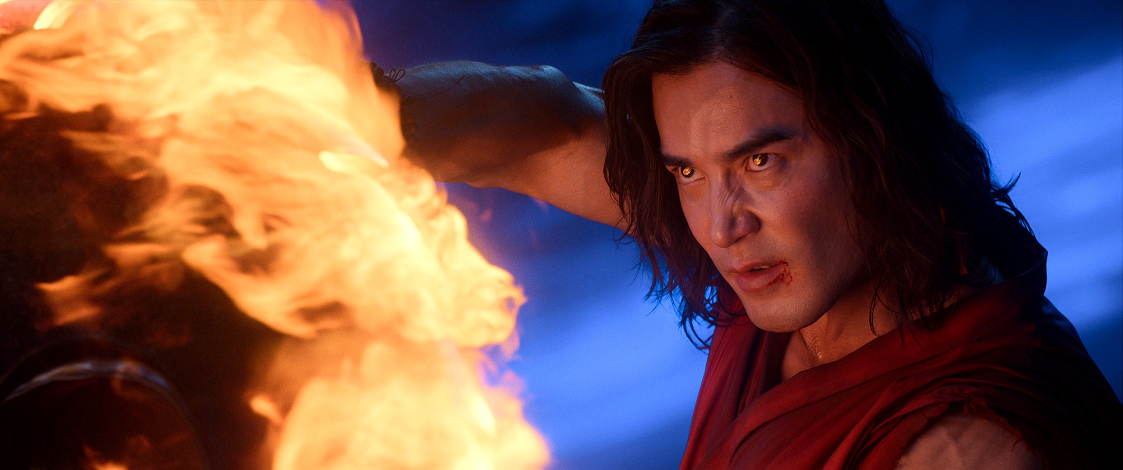 Ludi Lin as Liu Kang in Mortal Kombat II