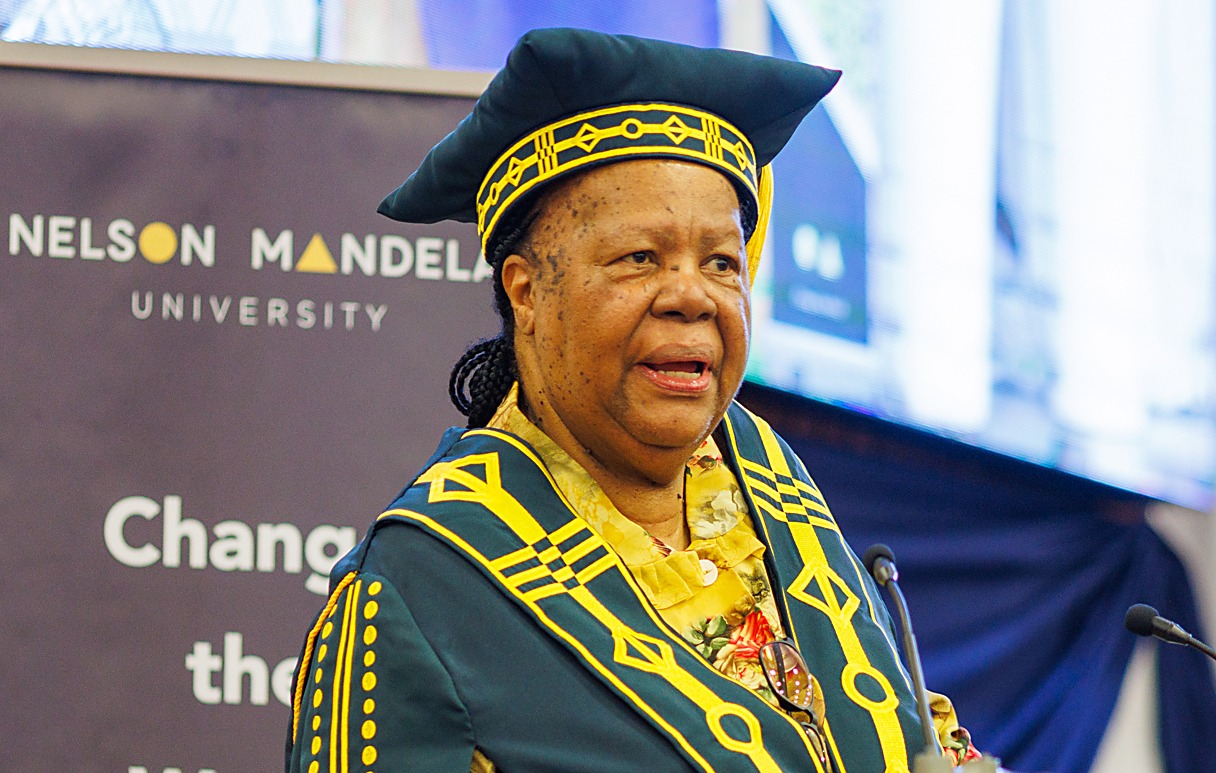‘Good trouble' and youth empowerment — Naledi Pandor takes the reins as NMU chancellor