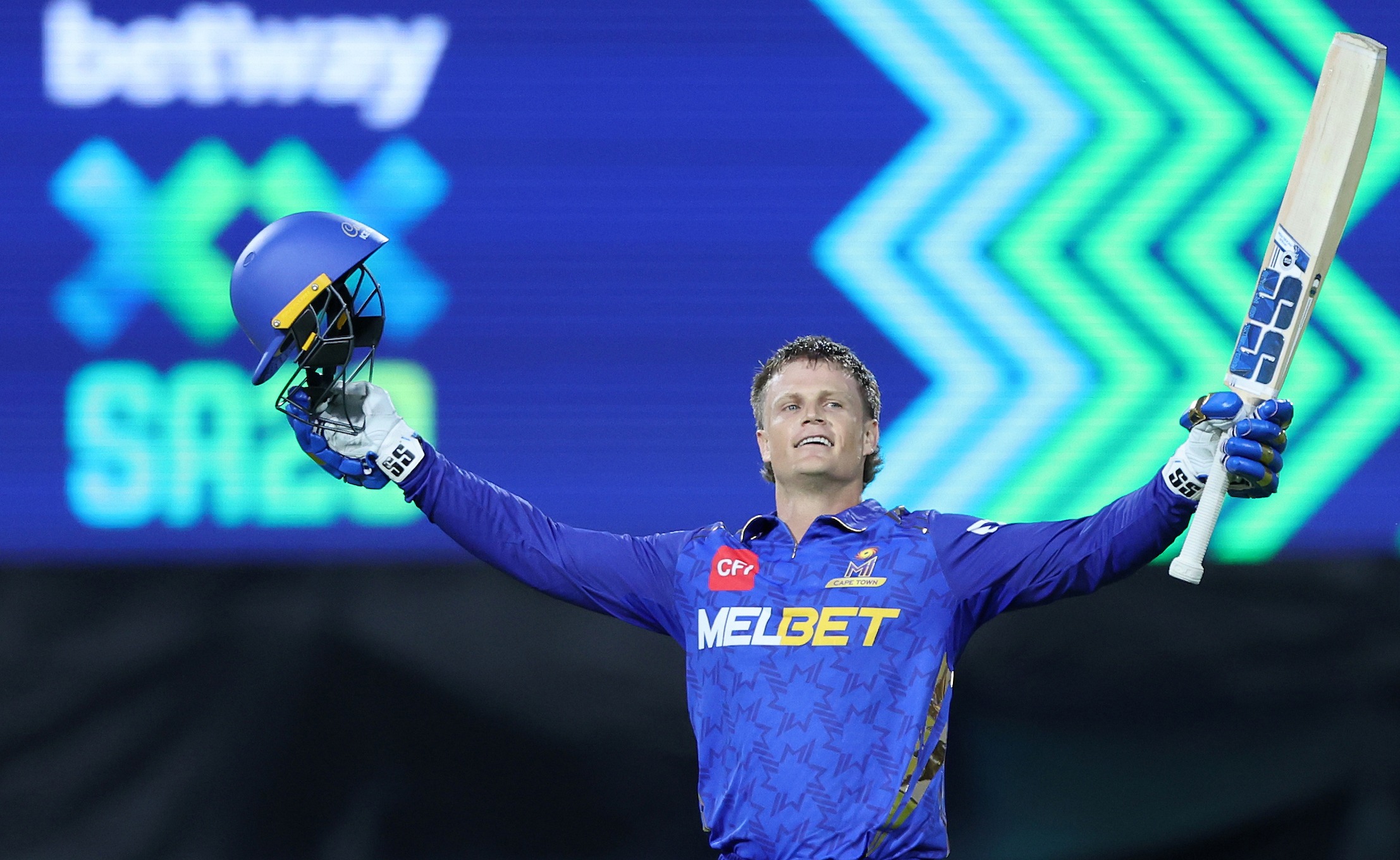 Ryan Rickelton has struck two centuries in the SA20 this season, but his MI Cape Town side are languishing at the foot of the table. (Photo: Ron Gaunt / Sportzpics for SA20) 