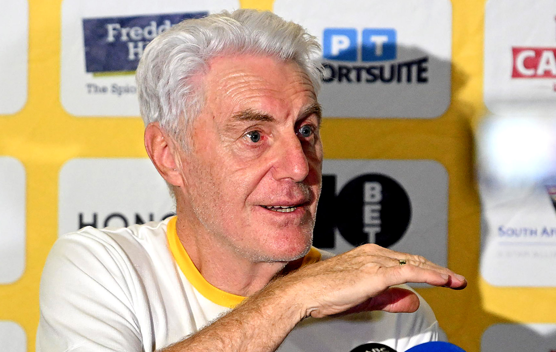 Bafana coach Hugo Broos during a press conference at the High Performance Centre on 10 December 2025 in Pretoria, South Africa. (Photo: Lefty Shivambu / Gallo Images) 