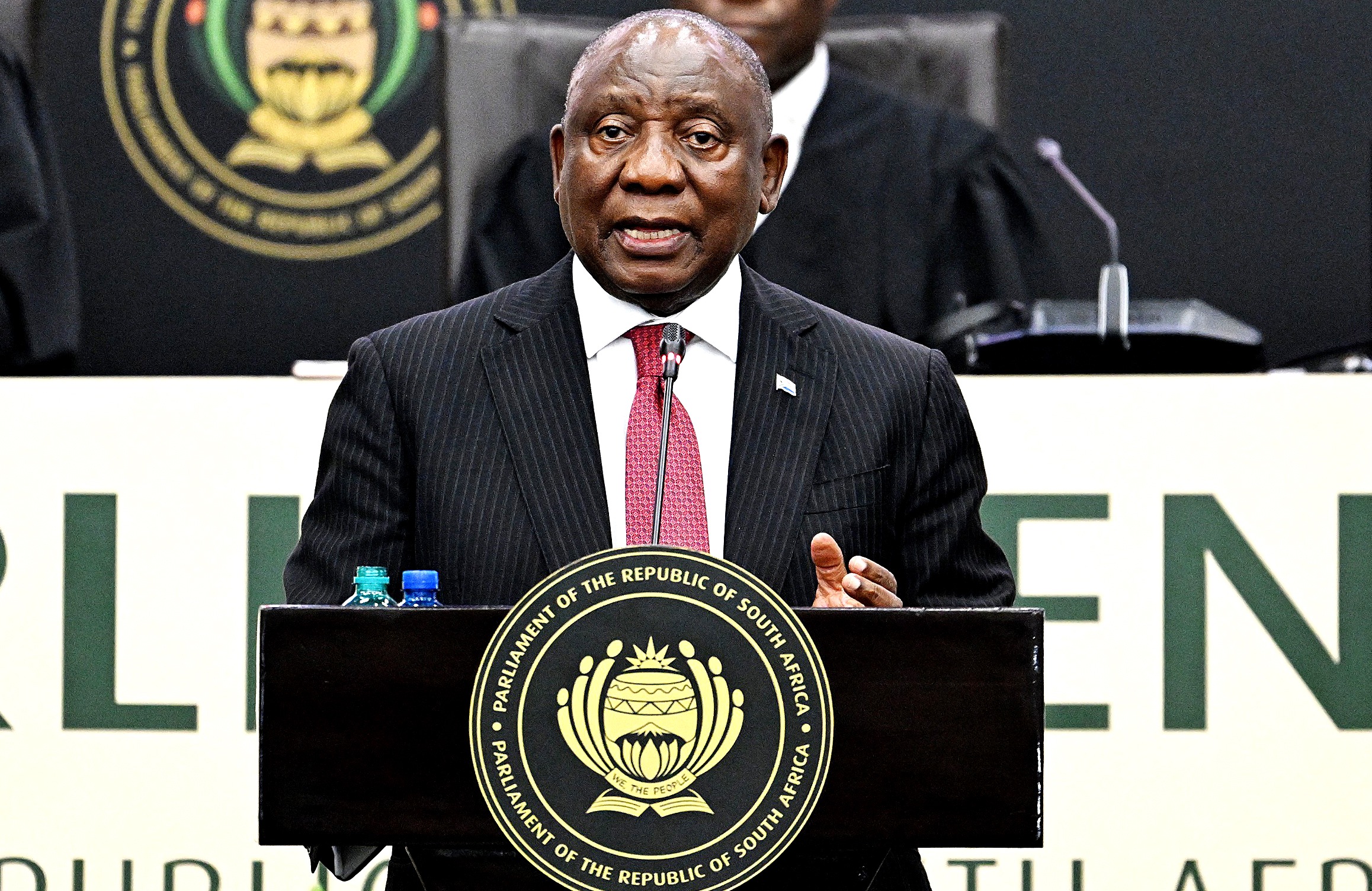 President Cyril Ramaphosa responds to MPs following a two-day debate on his State of the Nation Address. (Photo: Phando Jikelo / RSA Parliament)