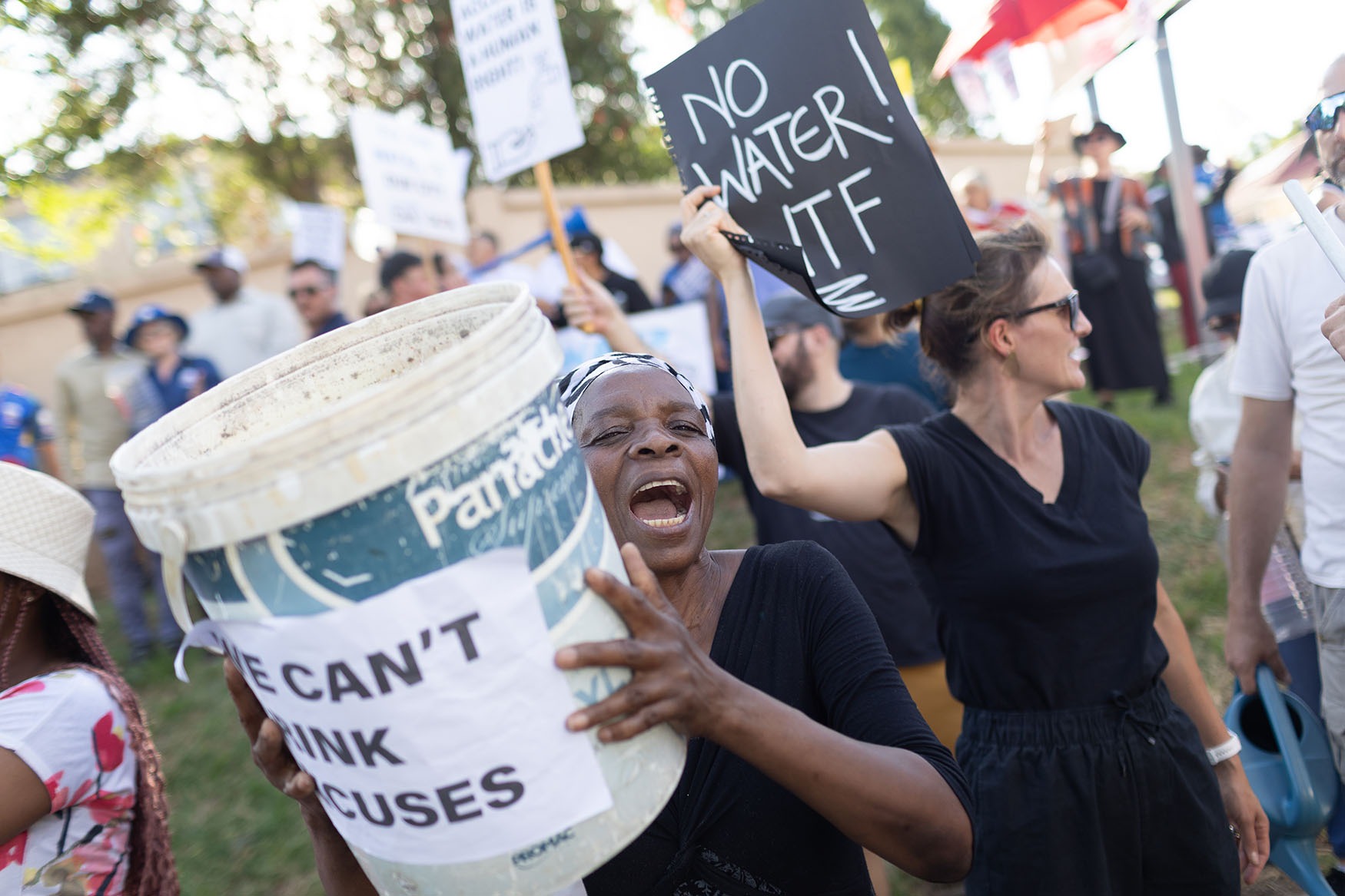 No water for 24 days, Joburg protesters scream at city leaders