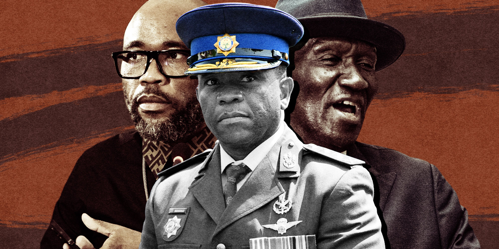 Illustrative image: Vusimuzi ‘Cat’ Matlala. ( Photo: Lefty Shivambu / Gallo Images) |KZN police commissioner Lieutenant General Nhlanhla Mkhwanazi. (Photo: Frennie Shivambu / Gallo Images) | Former police minister Bheki Cele. (Photo: Brenton Geach / Gallo Images) | (Composite: Daniella Lee Ming Yesca)