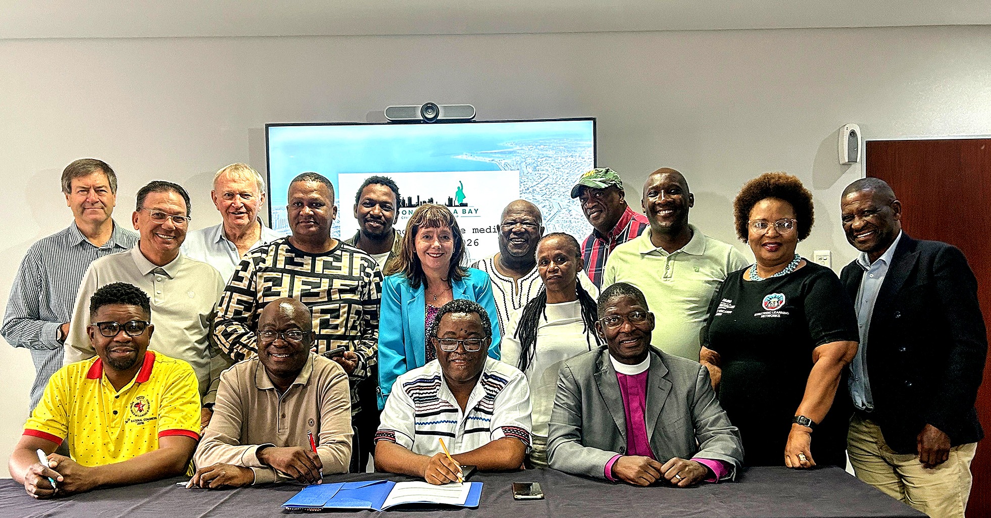 Members of the Coalition for Civil Society signed a social impact document to recommit themselves to oversight on service delivery and governance issues in Nelson Mandela Bay. (Photo: Supplied /  Nelson Mandela Bay Chamber of Commerce)