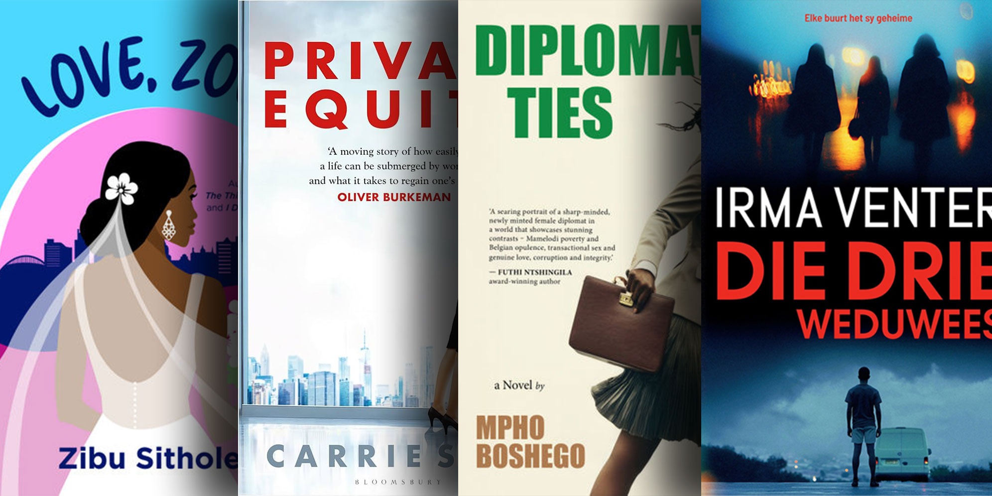 Illustrative Image: Compilation of book covers. (Images: Pan Macmillan / Bloomsbury / Jonathan Ball)