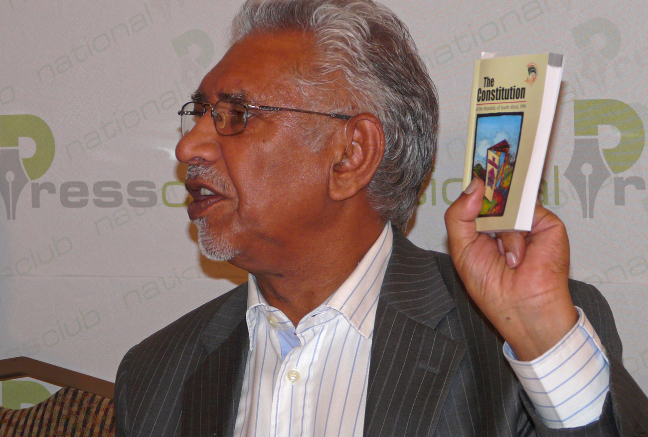 Mac against the media wall