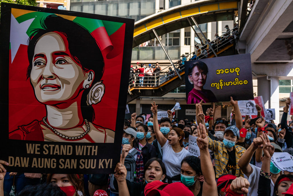 Protesters Block Roads As Civil Disobedience Grows in Myanmar