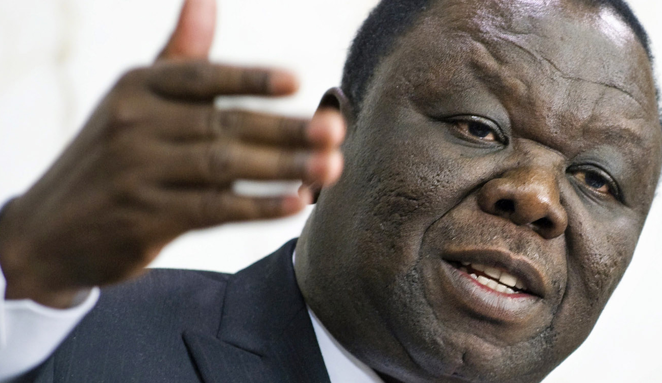 Zimbabwe's Prime Minister Morgan Tsvangirai speaks in Stockholm